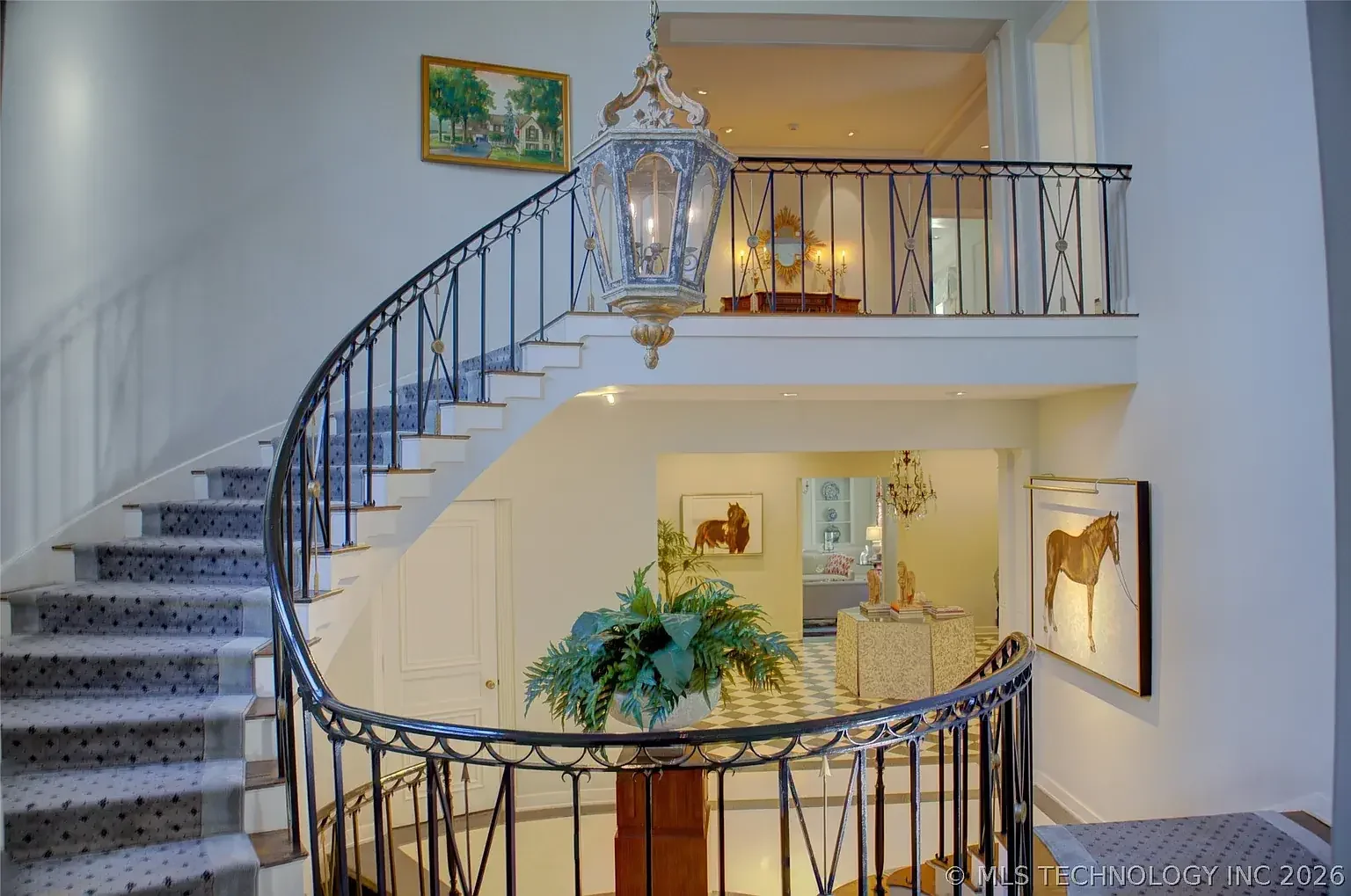 The Greiss Mansion 1931 French Normandy Tulsa Oklahoma - 5 - staircase.webp