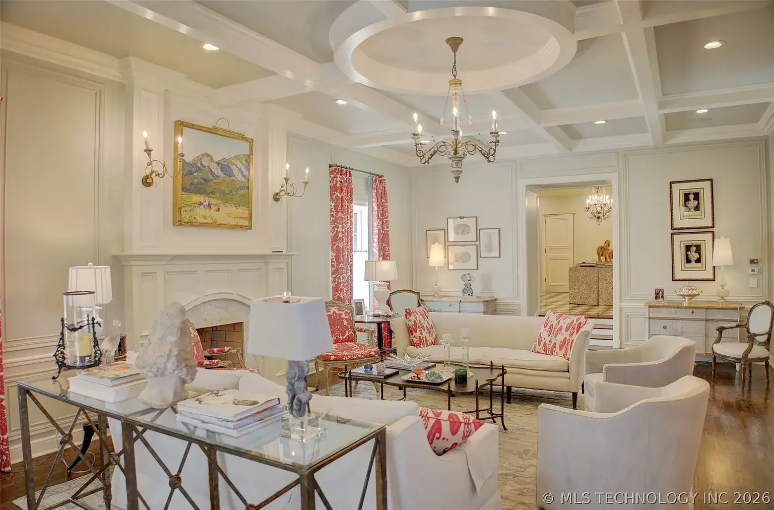 The Greiss Mansion 1931 French Normandy Tulsa Oklahoma - 32 - living room.webp