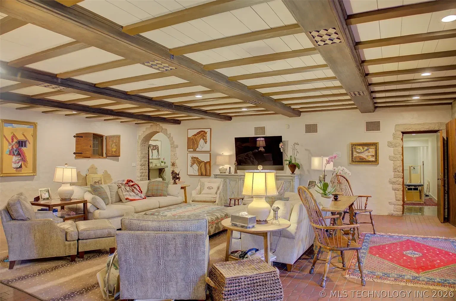 The Greiss Mansion 1931 French Normandy Tulsa Oklahoma - 43 - family room.webp