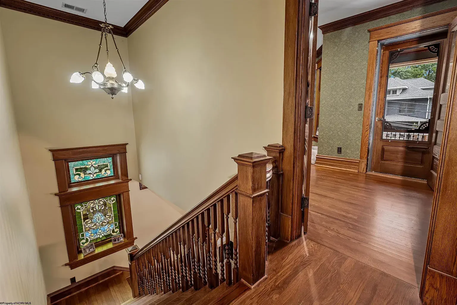 1902 Queen Anne house Morgantown West Virginia - 30 - stairs.webp