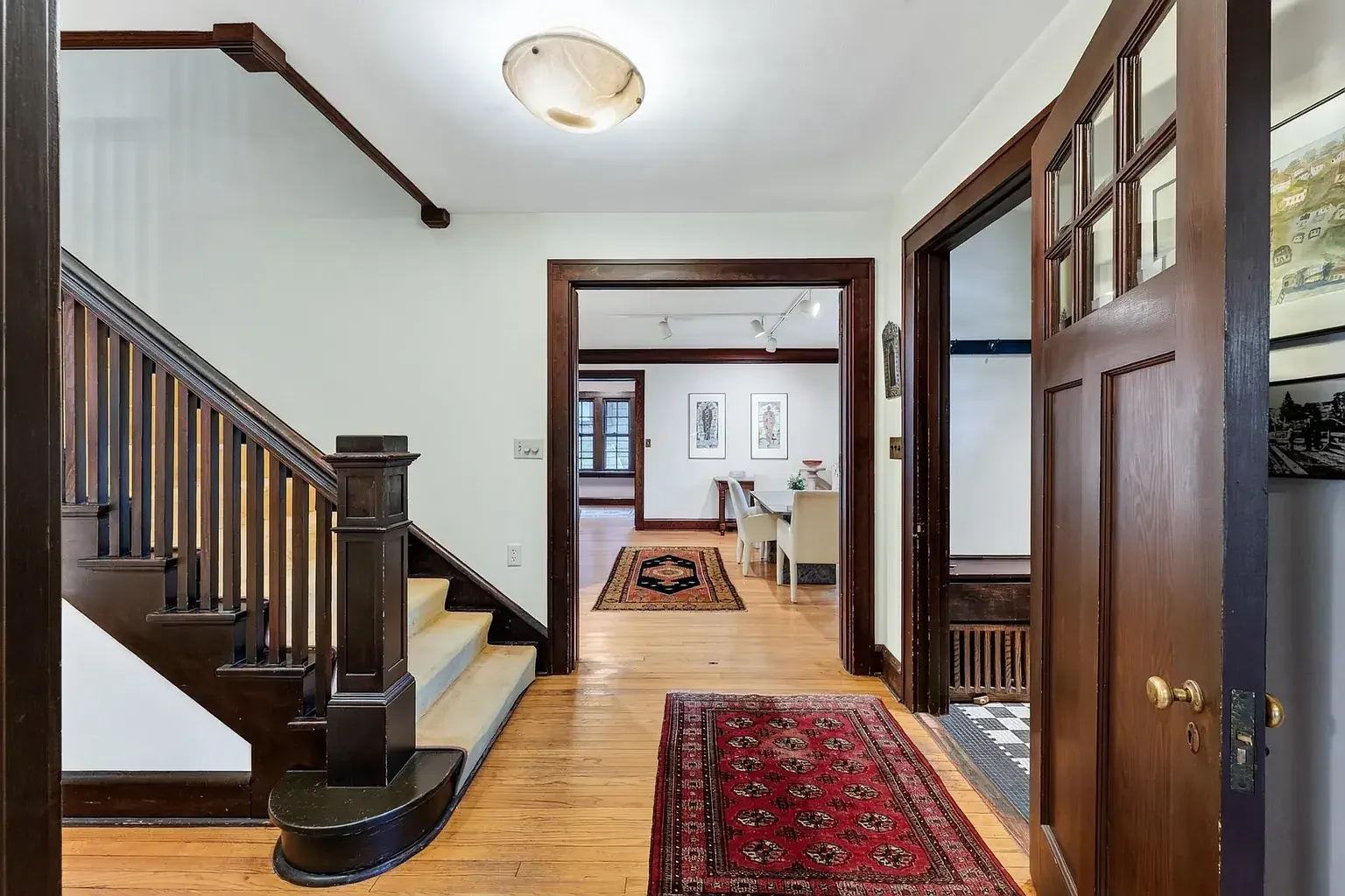 1926 English Revival house Madison Wisconsin - 13 - staircase.webp