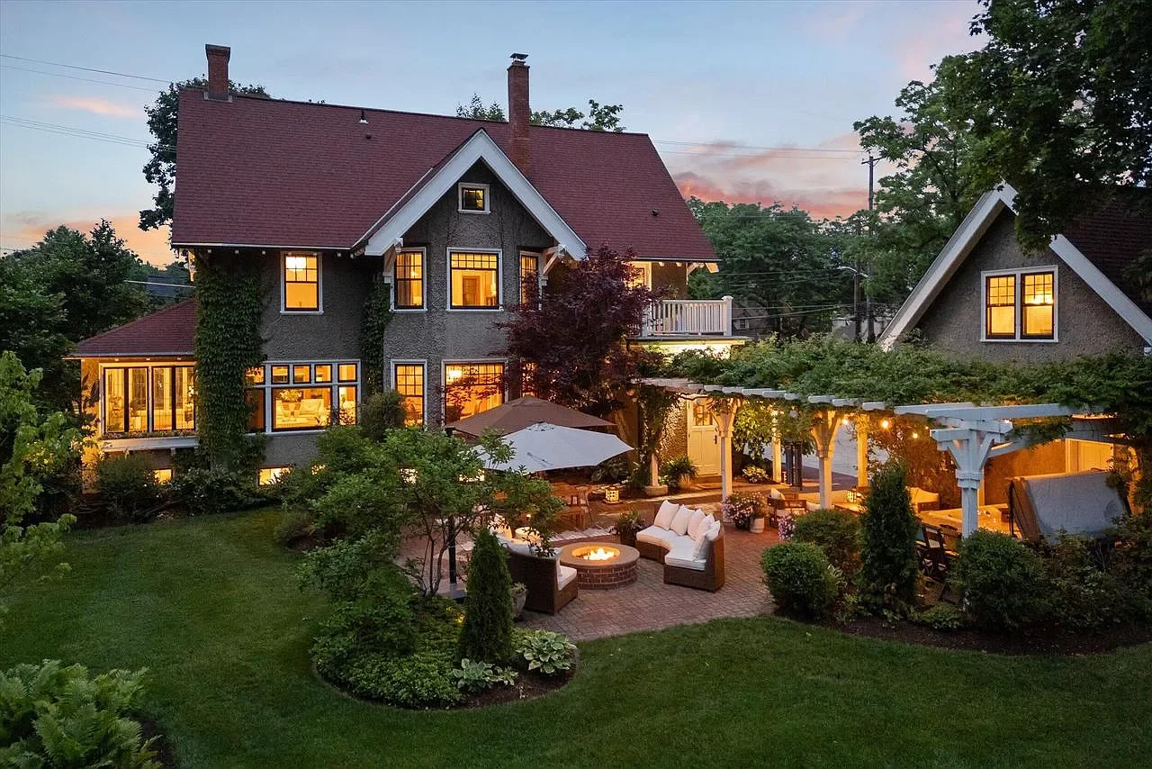 1907 Tudor Revival house Cedarburg Wisconsin - front view