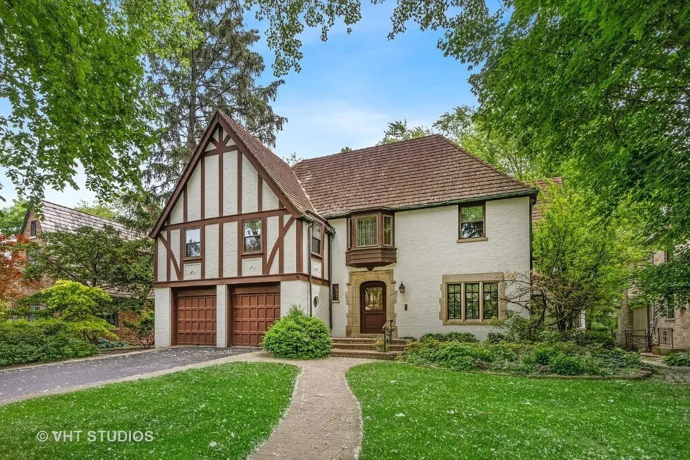 1938 Tudor house Evanston Illinois - front view