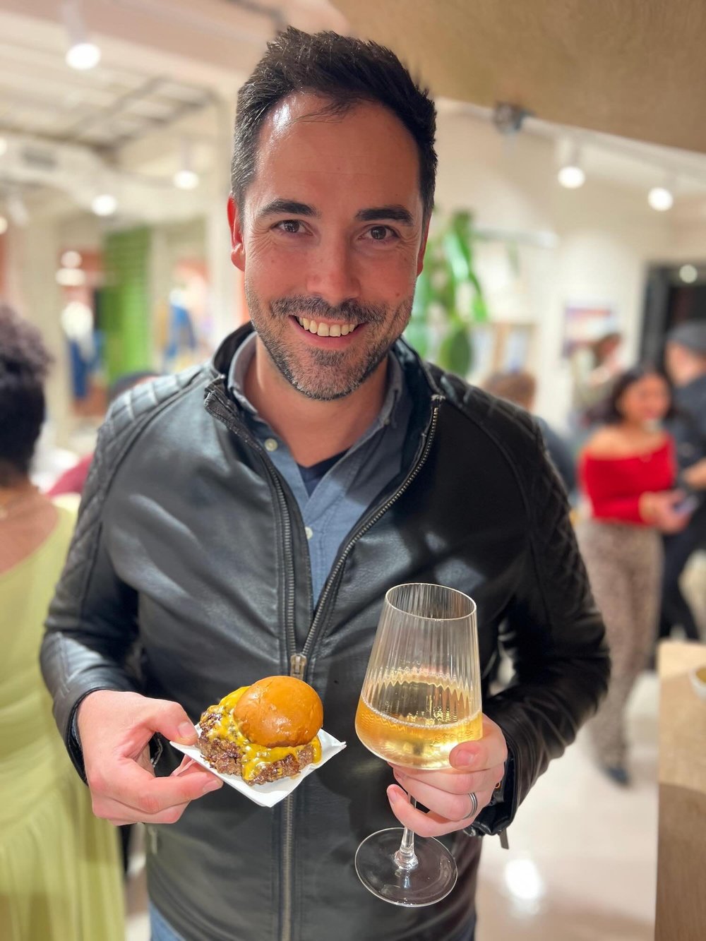 Shawn Godfrey and smash dry-aged beef burger slider.jpeg