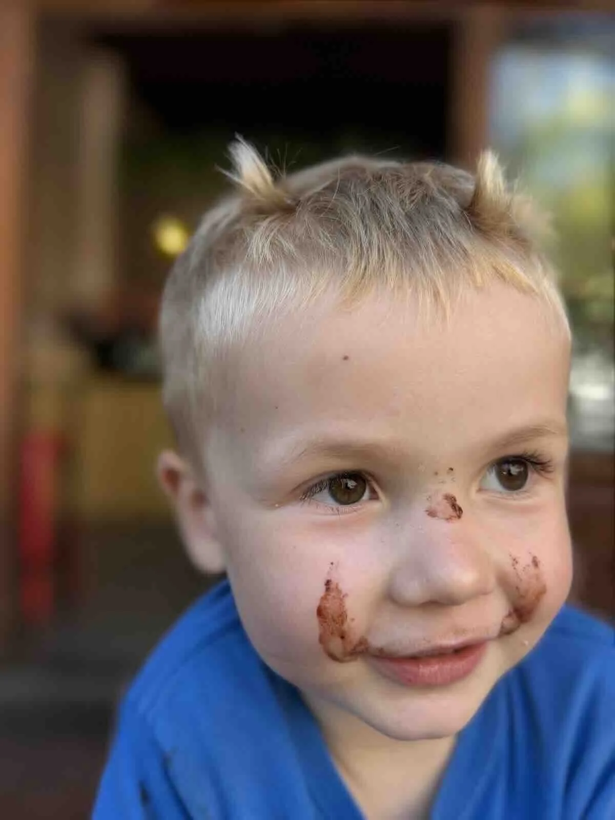Harvey after enjoying his babyccino at Suur