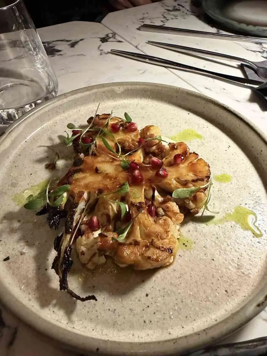 Miso Baked cauliflower 
