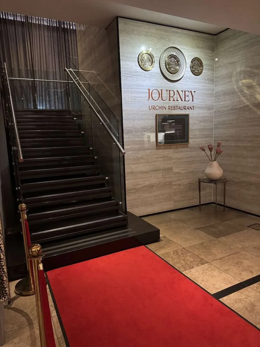 Restaurant entrance and Journey at Urchin