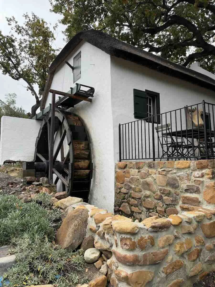 The Mill House Patisserie at La Cotte Farm in Franschhoek is the oldest water mill in Africa.