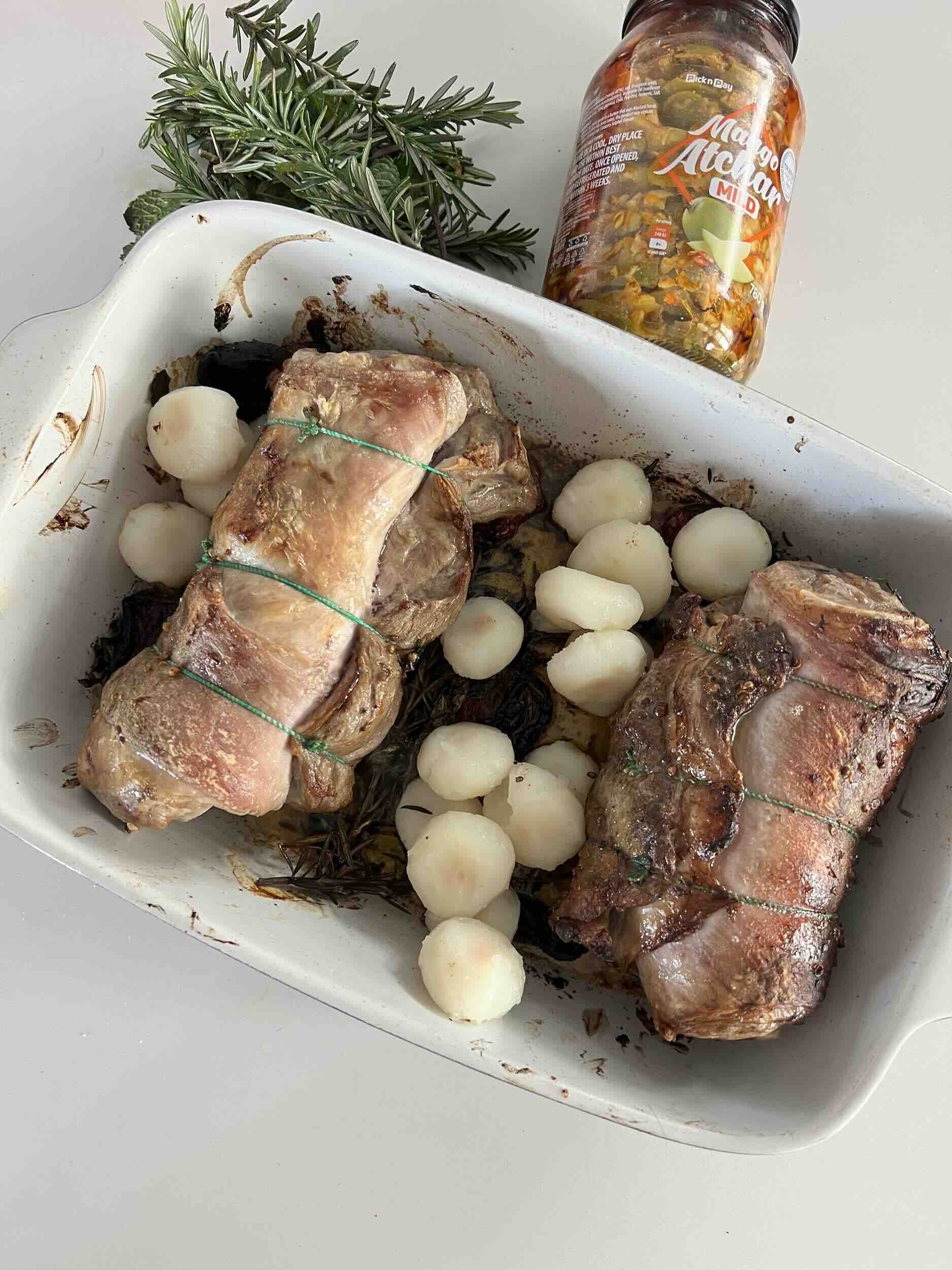 Slow-roast Leg of Lamb with Chestnuts