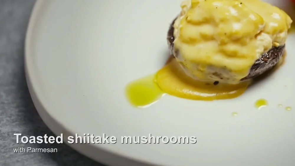 Lona's Toasted shiitake mushrooms with parmesan MasterchefS5E14.jpg