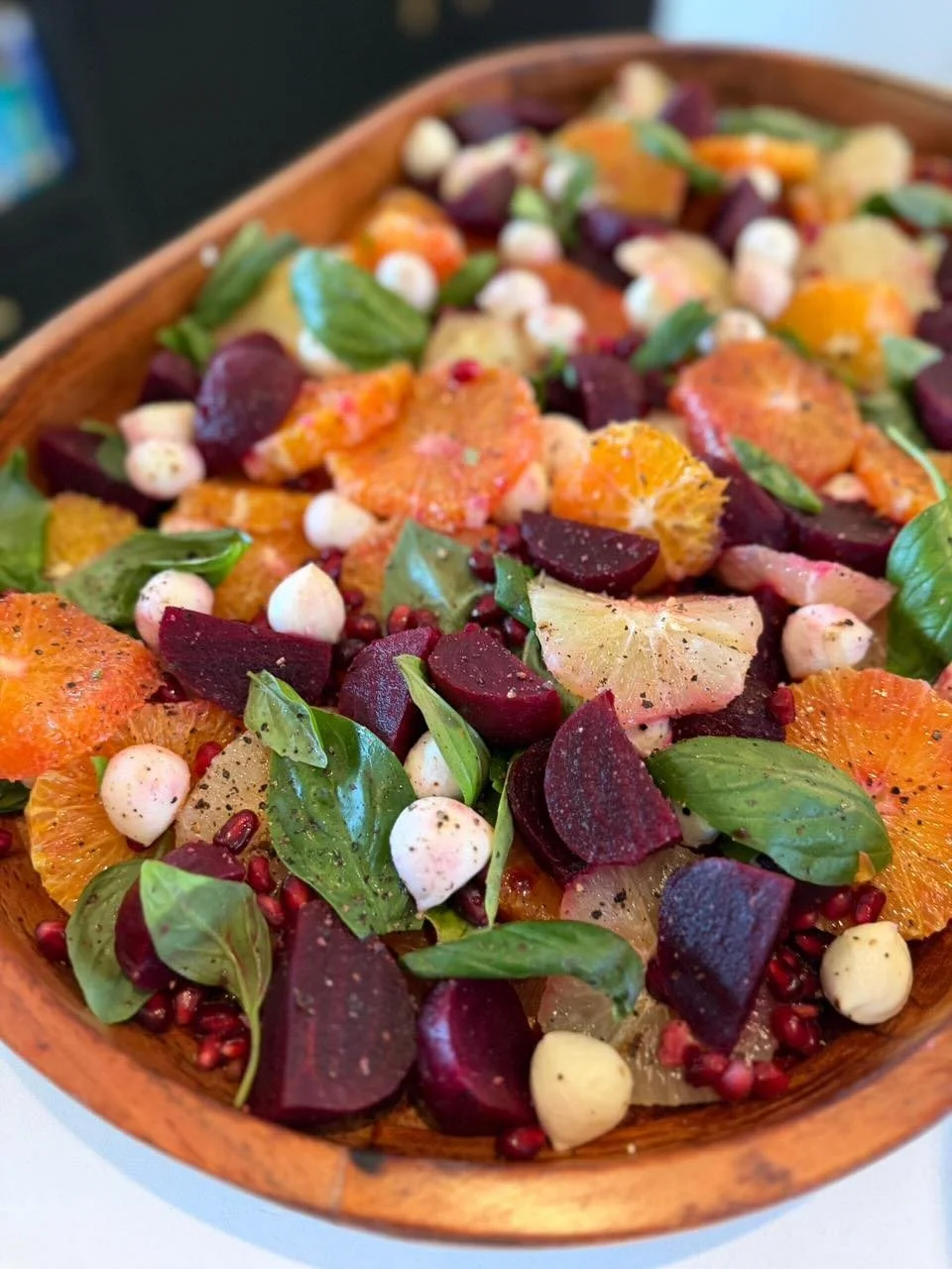 Blood orange, grapefruit and bocconcini salad recipe
