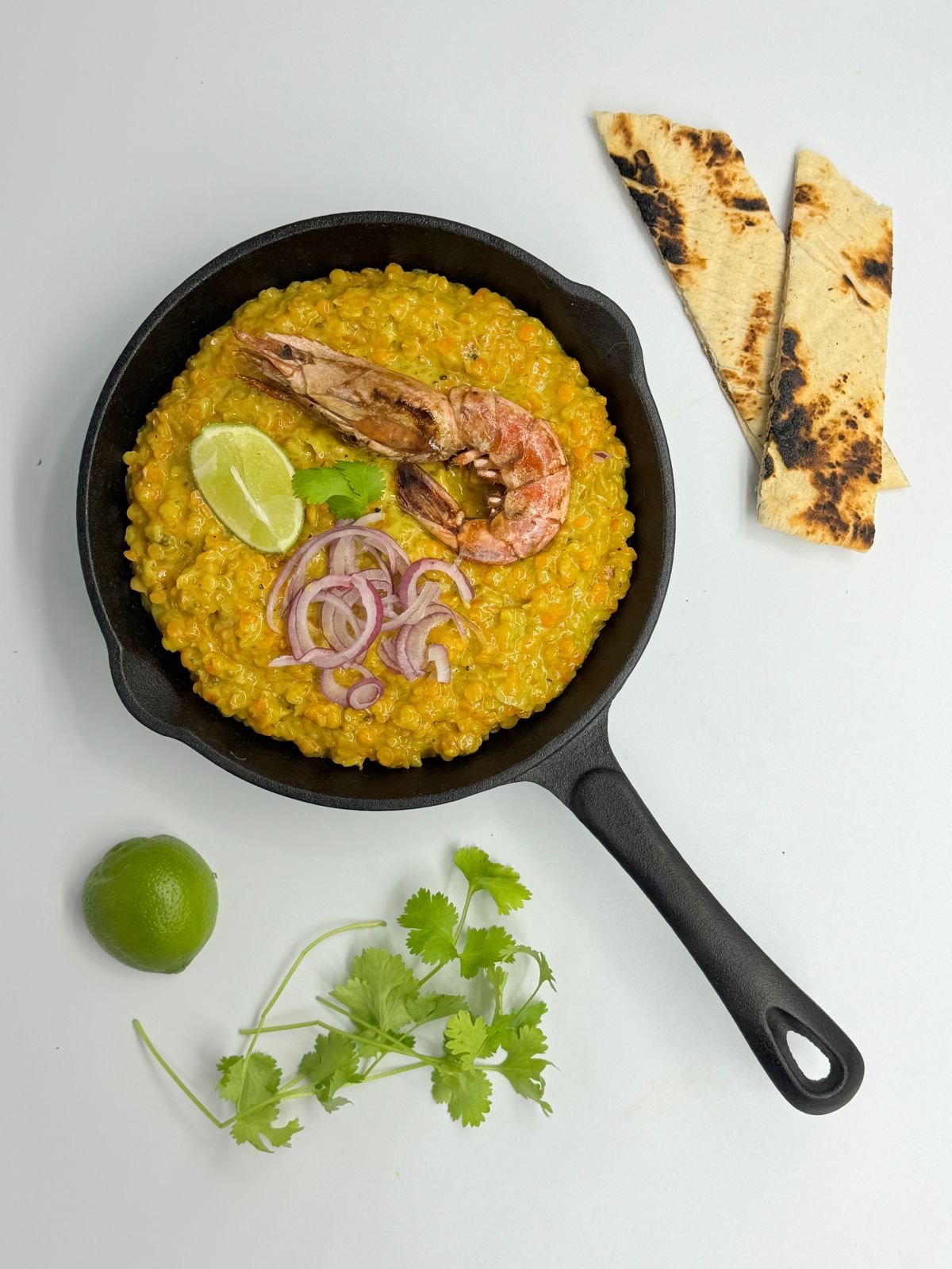 Cape Malay Prawn Lentil Dahl Dish