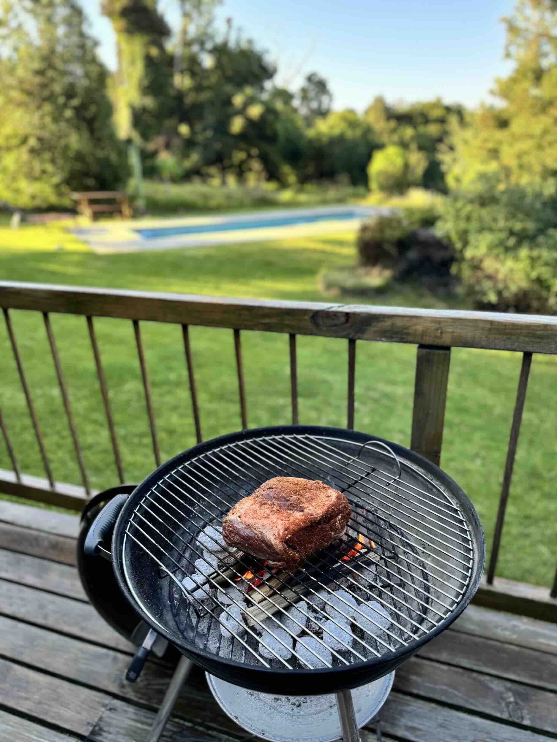 Prime Rib Roast with Exotic Mushroom Sauce and Pak Choy