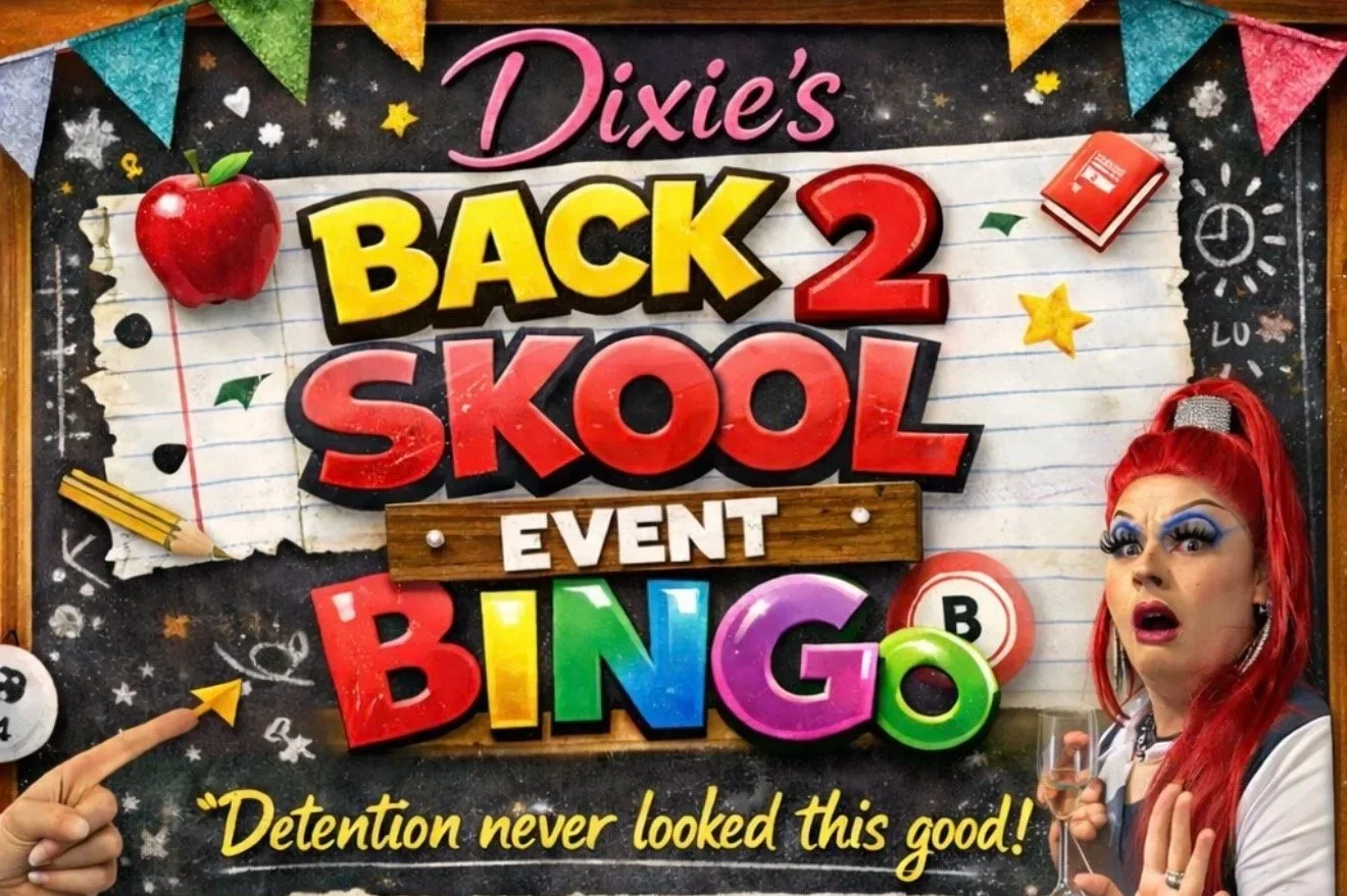 Dixie's Back 2 Skool Bingo