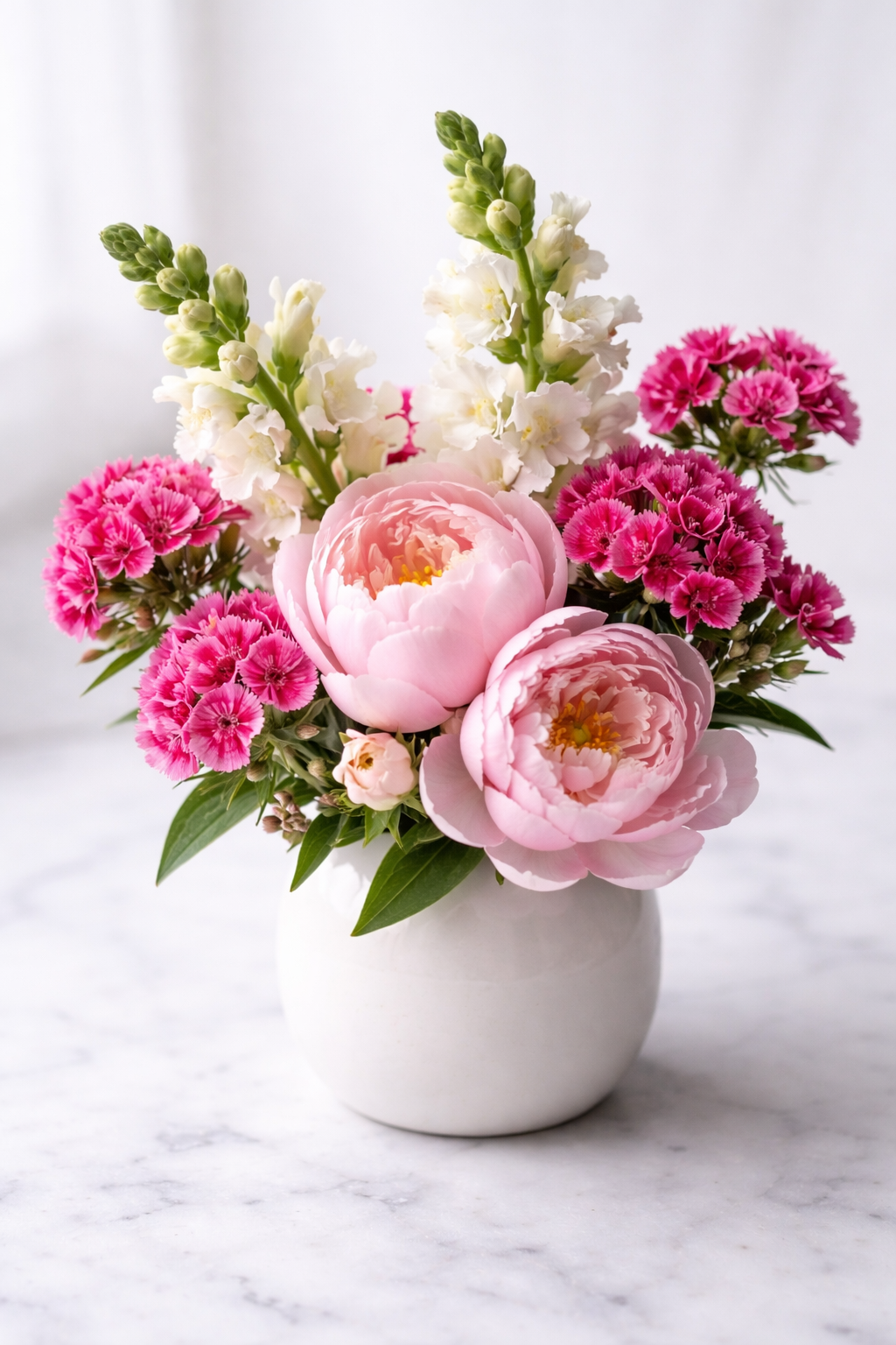 Mother's Day Peony Cutie Vase Arrangement- Limited Supply!