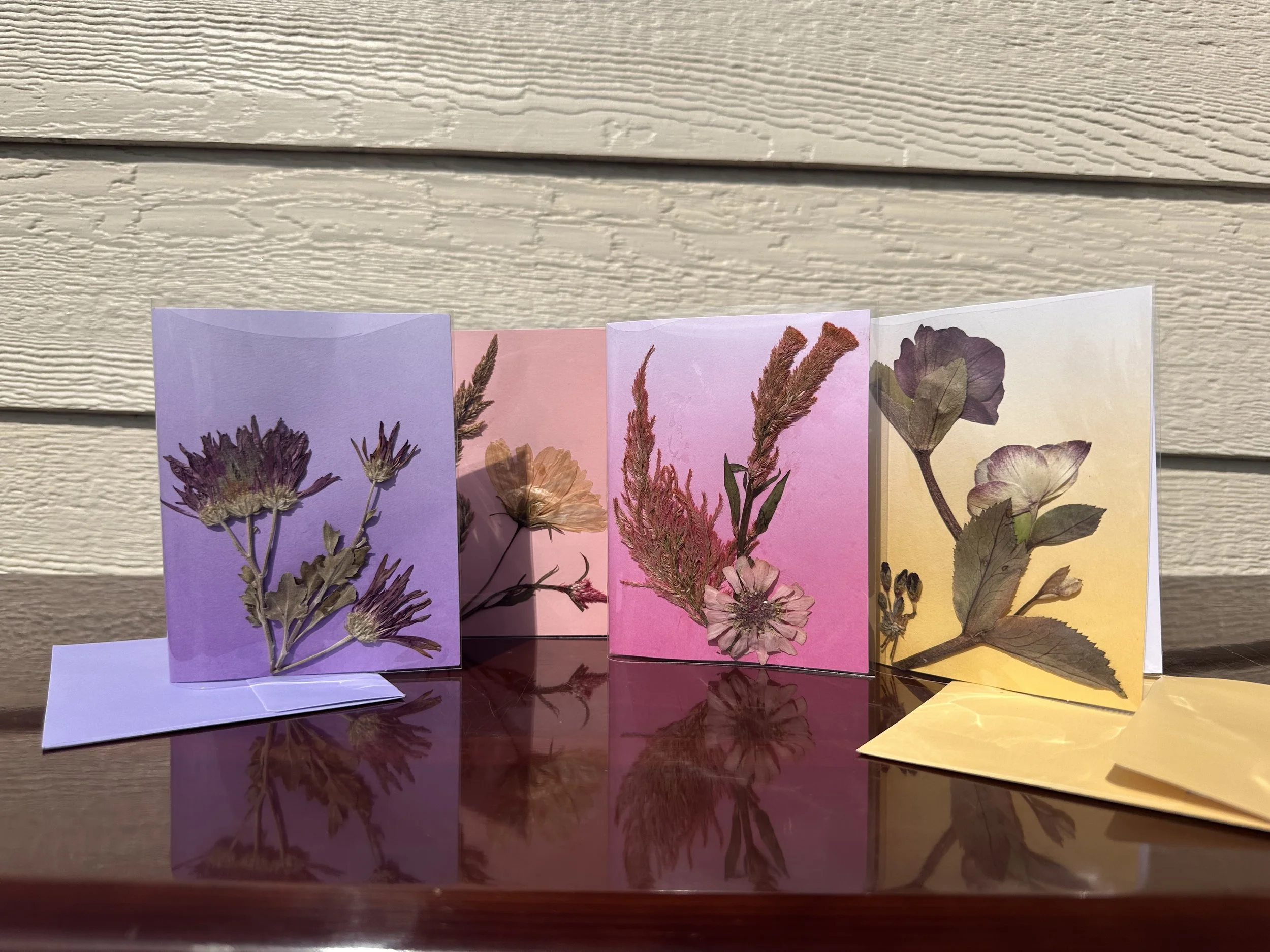 Handmade Pressed Greeting Card