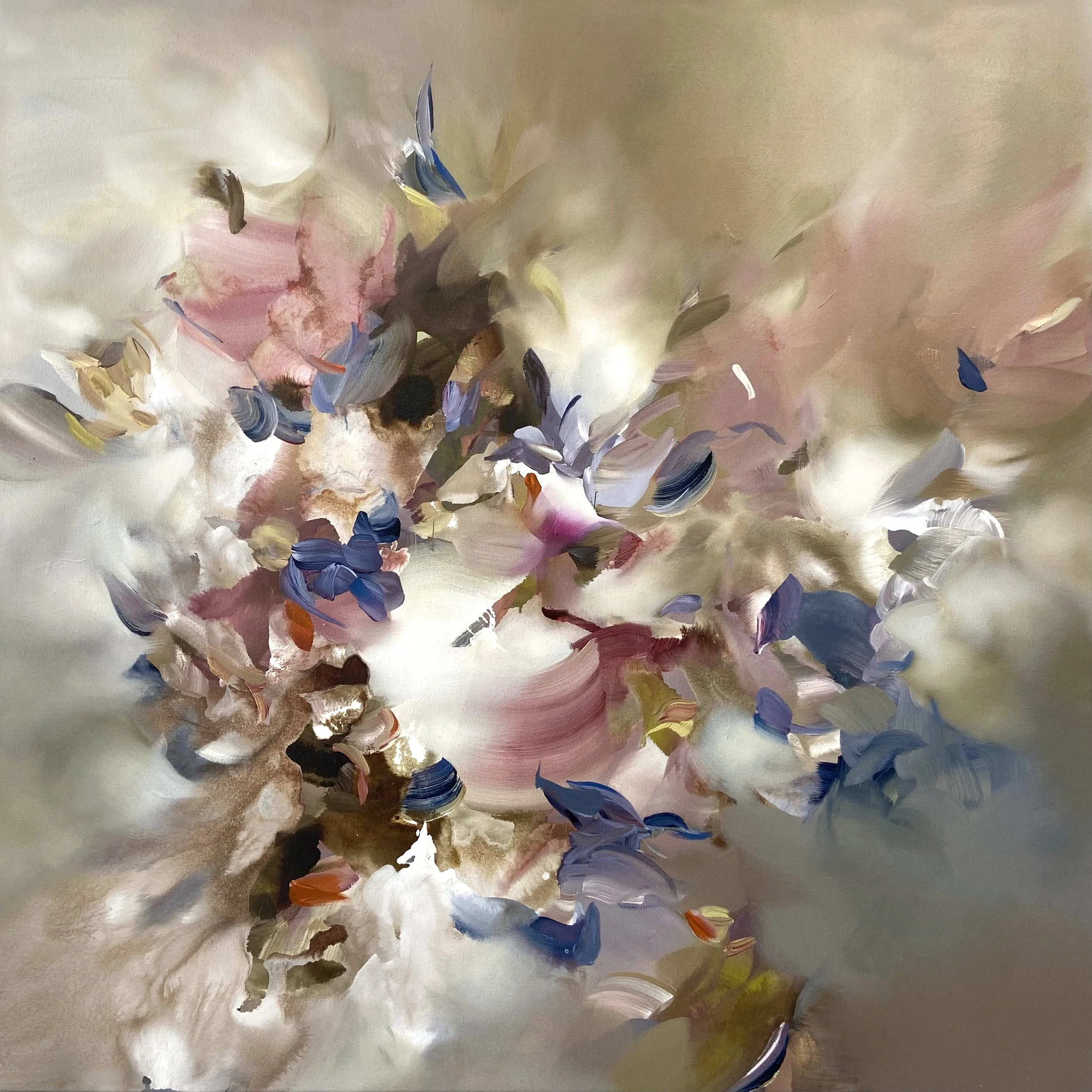 A Symphony in the Clouds, 48x48, acrylic & oil on canvas, $7400.jpg
