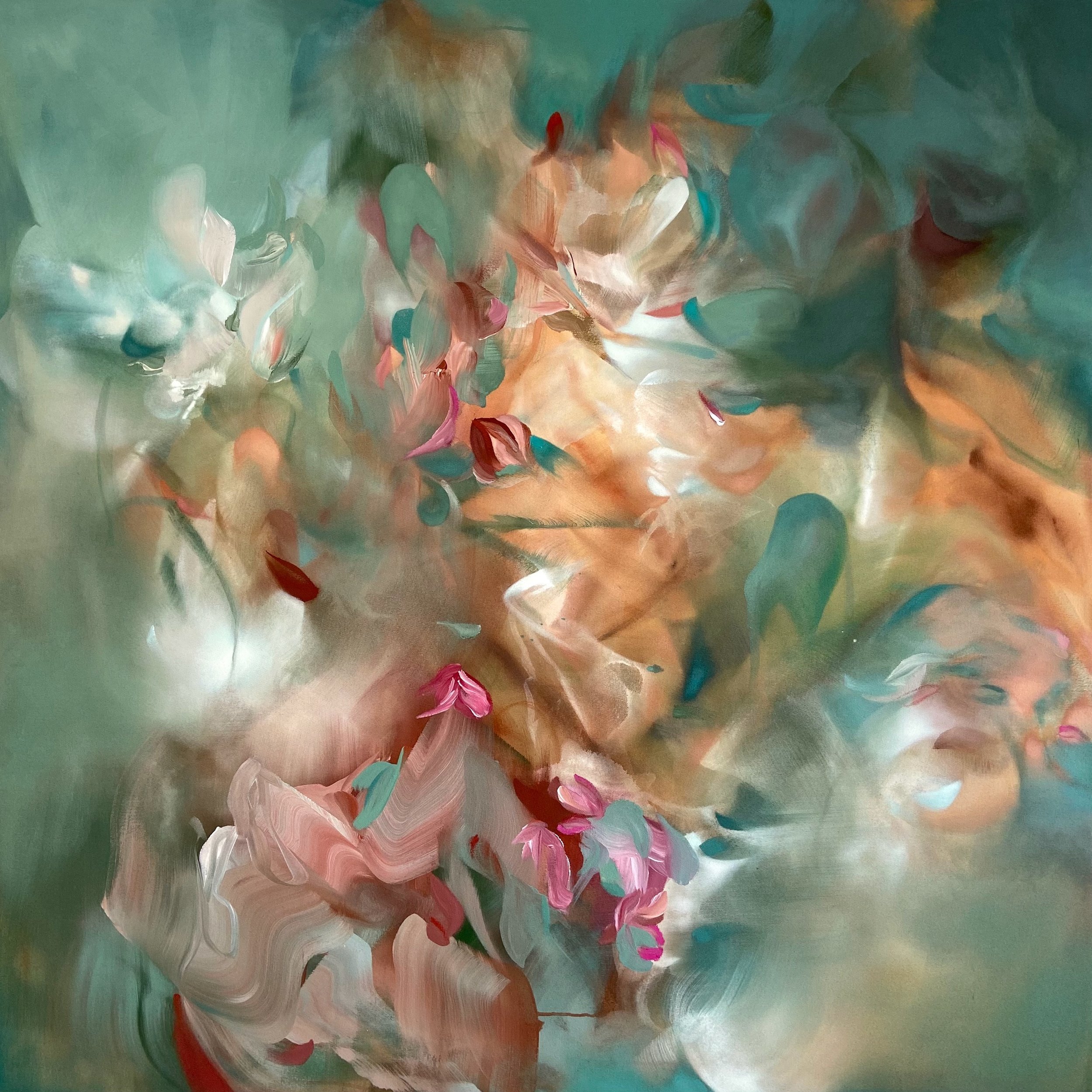 LUMINESCENCE. 54 x 54. ACRYLIC & OIL ON CANVAS. 2023