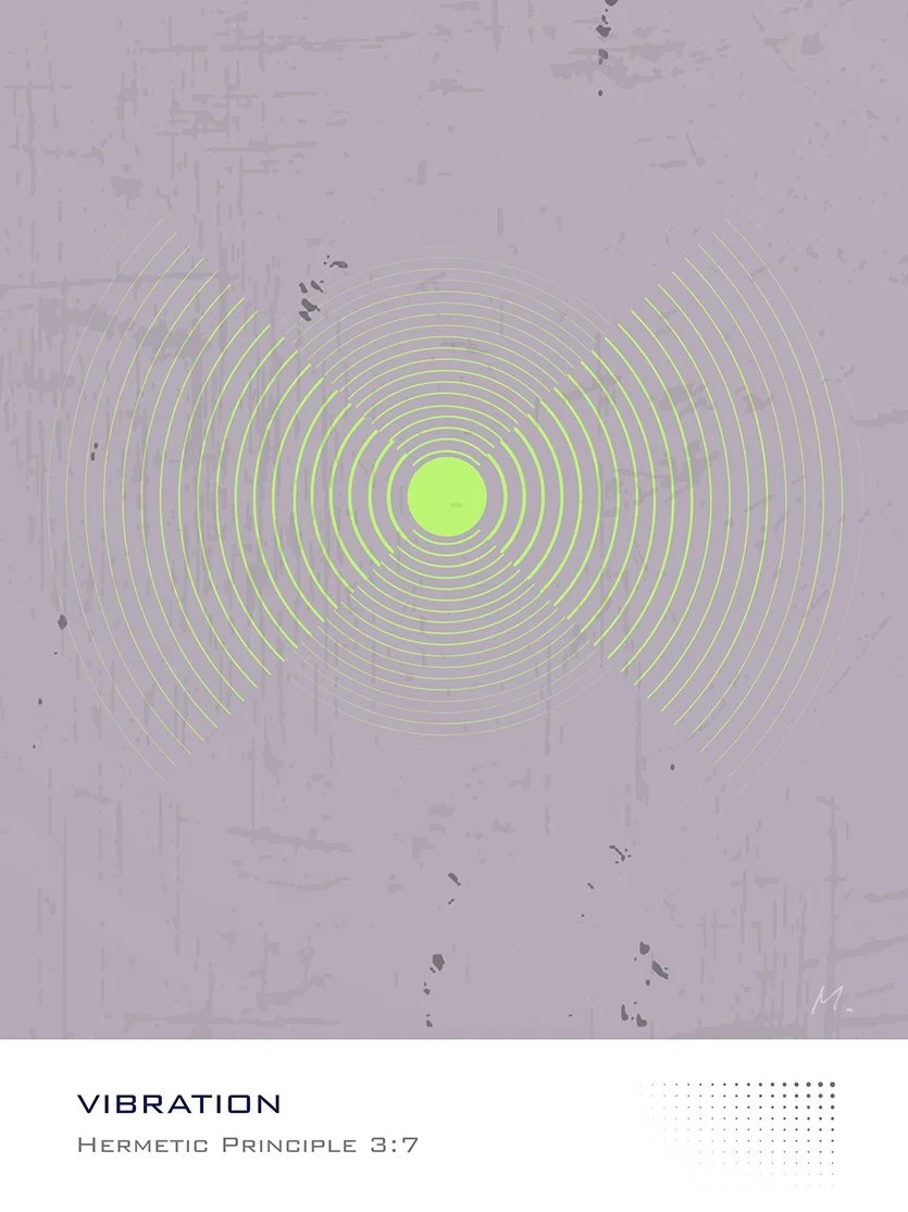 Graphic modern art with distressed light pink background