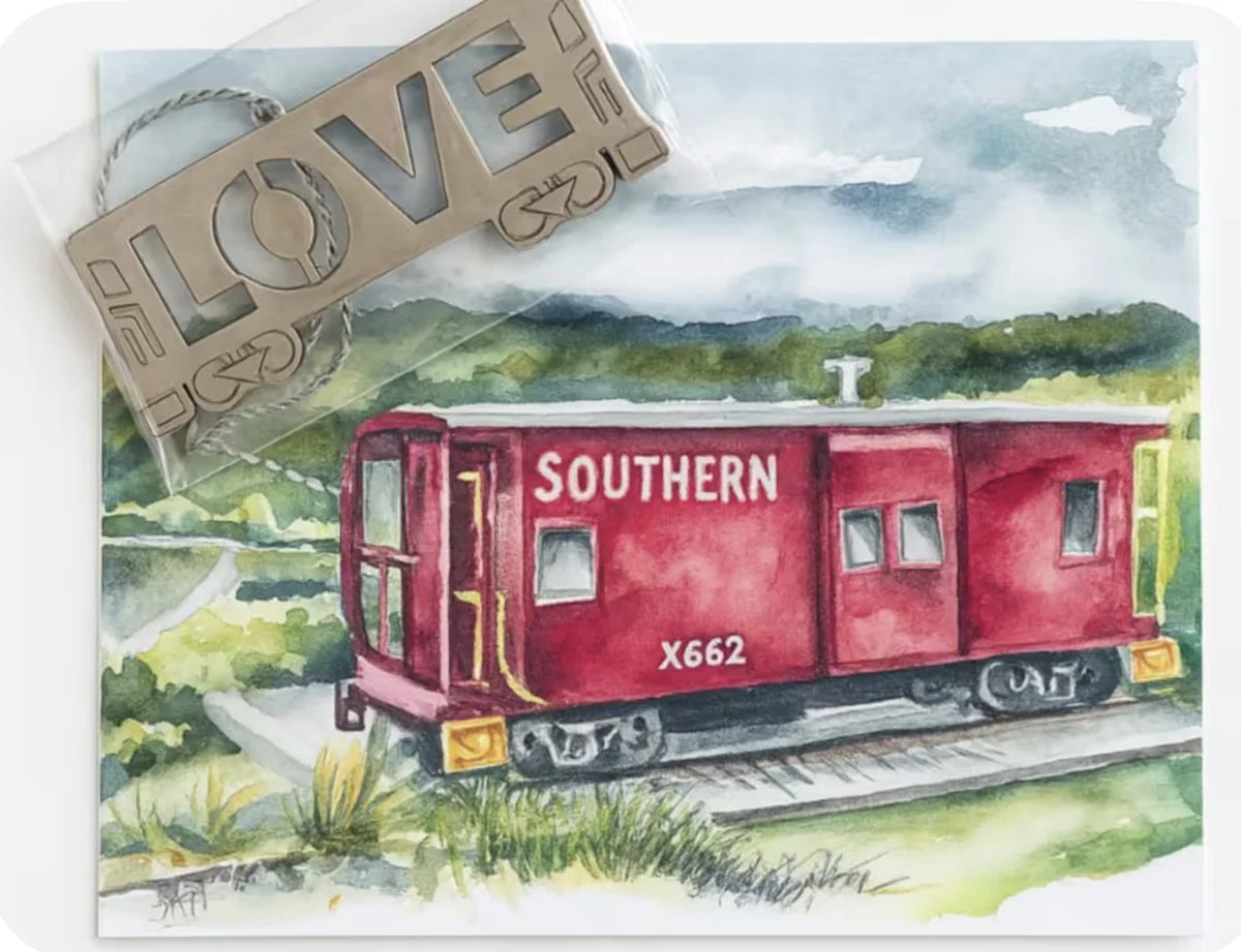 James Station Postcard and Ornament