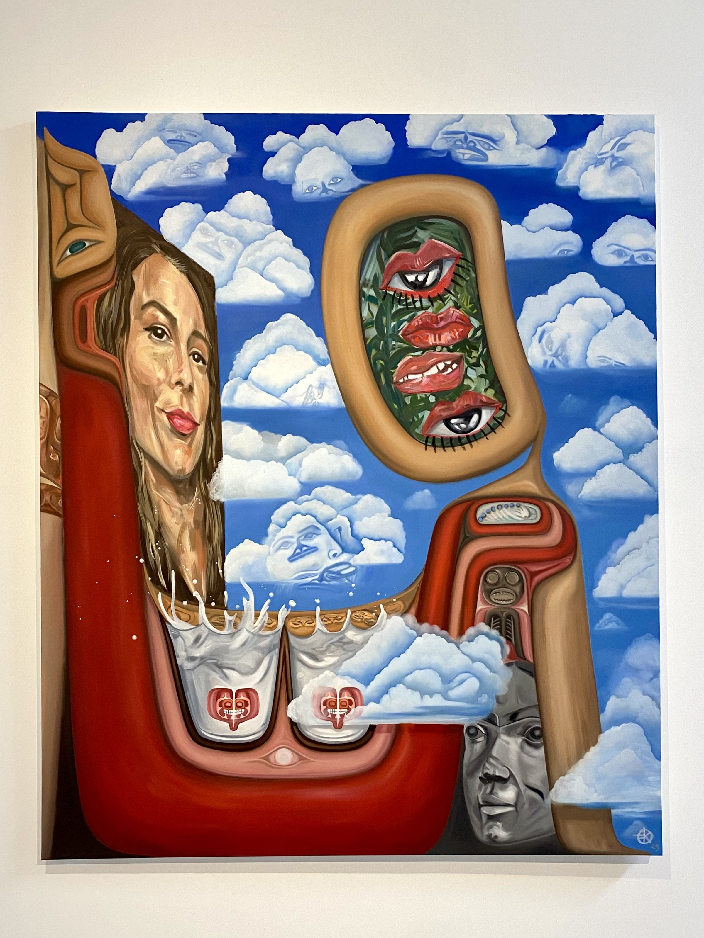 Living in Your Dreams (Sexy Self Abandonment) 2025, oil on canvas, 72”x60”