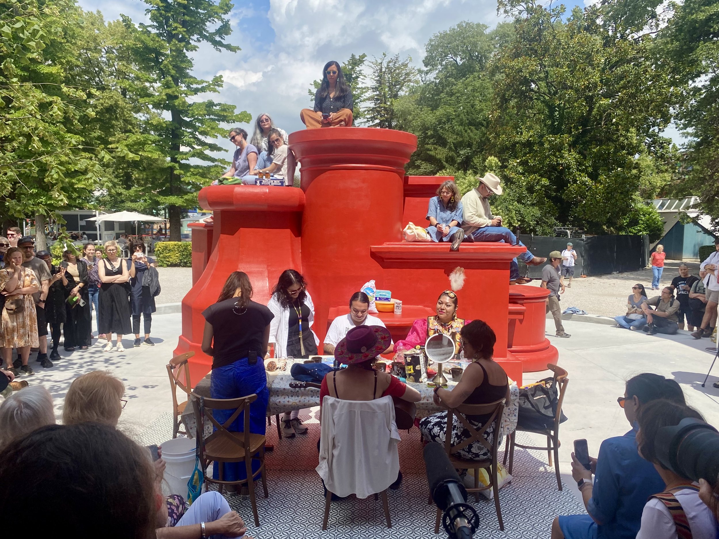 The Space We Story, with The Space in Which to Place me by Jeffrey Gibson, U.S. Pavilion, Venice, Italy