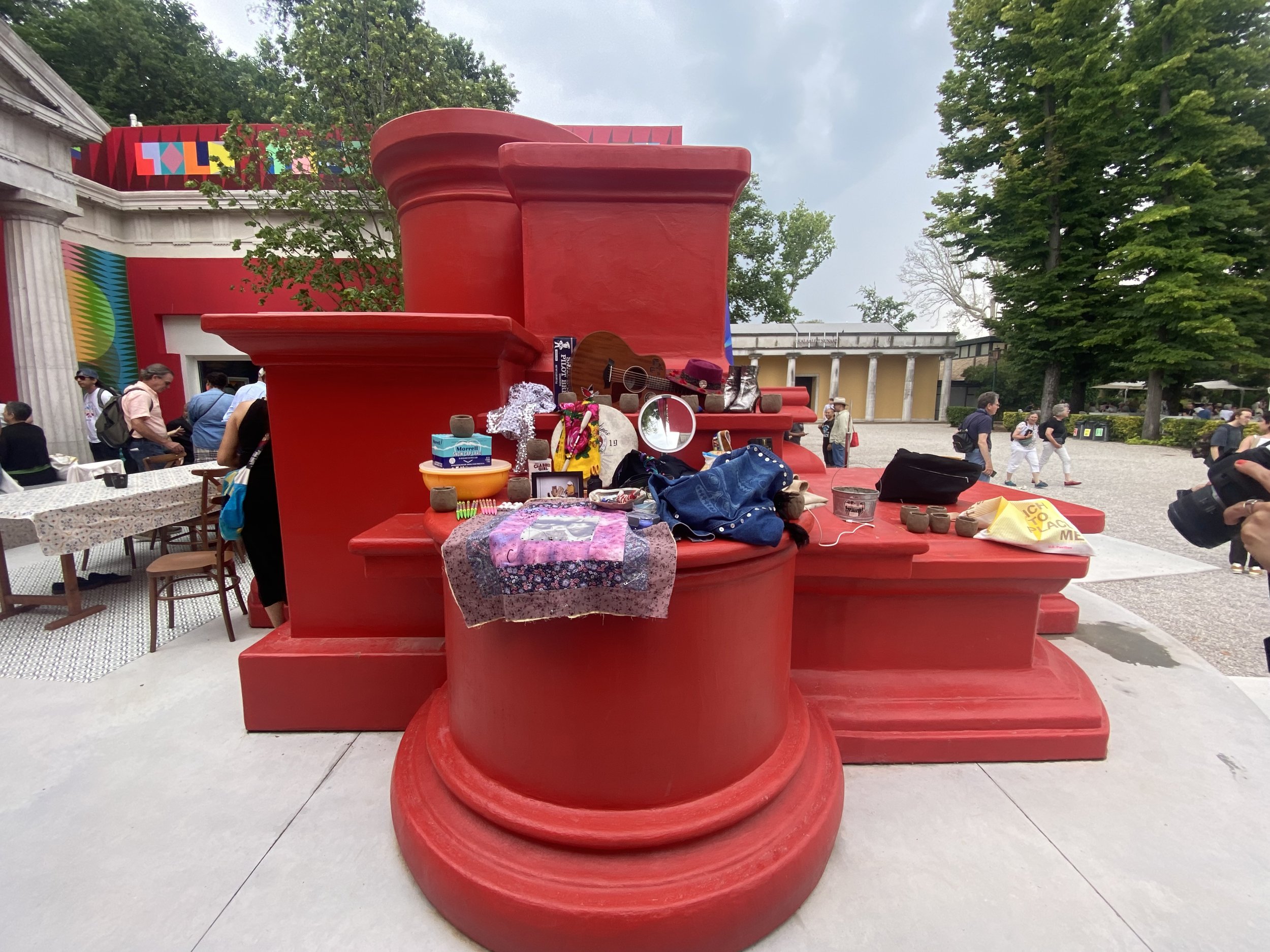 The Space We Story, with The Space in Which to Place me by Jeffrey Gibson, U.S. Pavilion, Venice, Italy