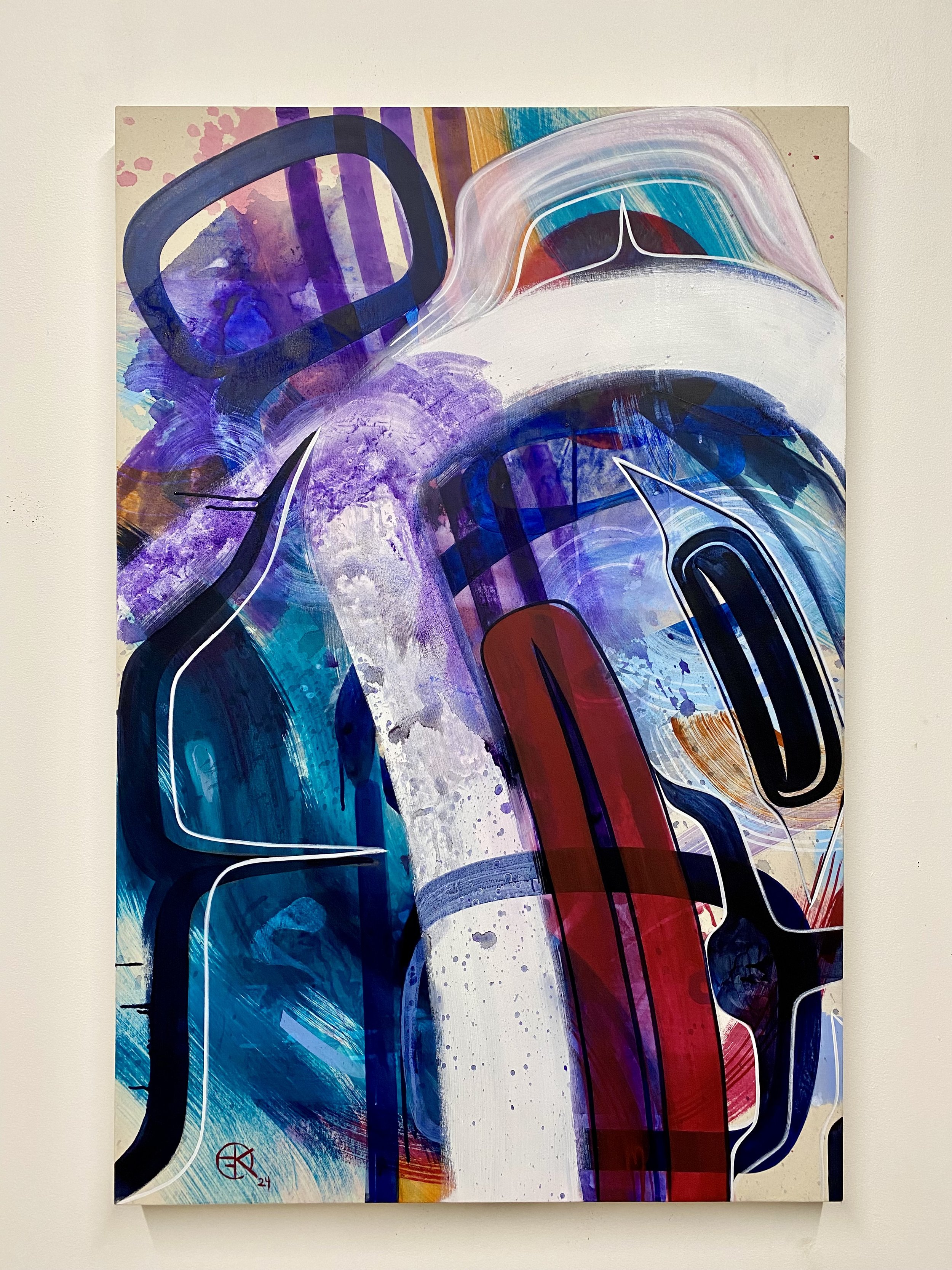 Awakening from Another Time, 2024
Acrylic on canvas, 48”x32”