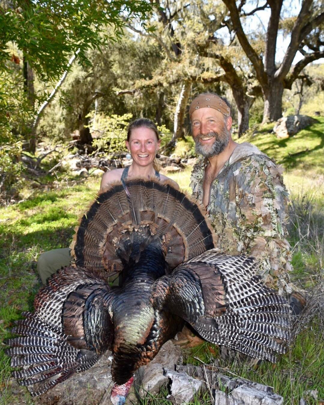 Super proud of this gal!  A year ago we were bowhunting in CA and she brought home her 1st archery gobbler&hellip;..so fun to watch him come in and strut his stuff -truly one of the best hunts on the planet!!
#badasswoman #supermom #nwtf #huntingturk