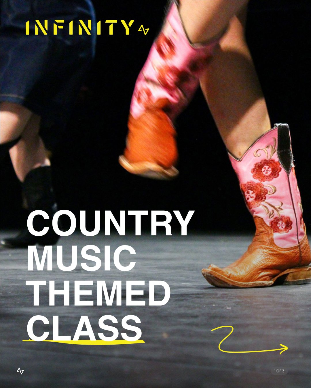 Saddle up for a boot-scootin' good time at our country music-themed fitness class! 🤠🎶

Wear your best cowboy boots, book your spot in the app, and get ready to have a blast! Let's dance our way to fitness together! 💃🕺

Don't miss out &ndash; rese