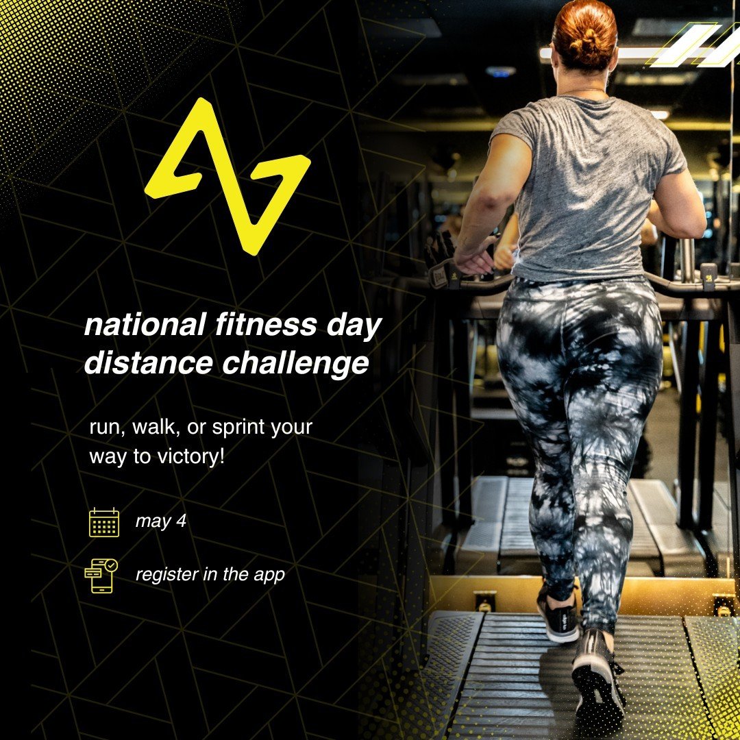 Get ready to dominate National Fitness Day with our Distance Challenge on May 4, 2024! 🏃&zwj;♂️🚶&zwj;♀️🏃&zwj;♀️

Whether you run, walk, or sprint, it's time to push your limits and strive for victory. Register now in the app and let's make this da
