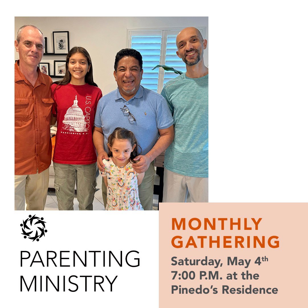 Parents and grandparents: don't miss our Parenting Ministry Gathering this Satuday at 7 P.M.! This month's theme: &ldquo;Sowing the love for God in tender hearts and minds&rdquo; (teaching focused on toddlers and preschool years).