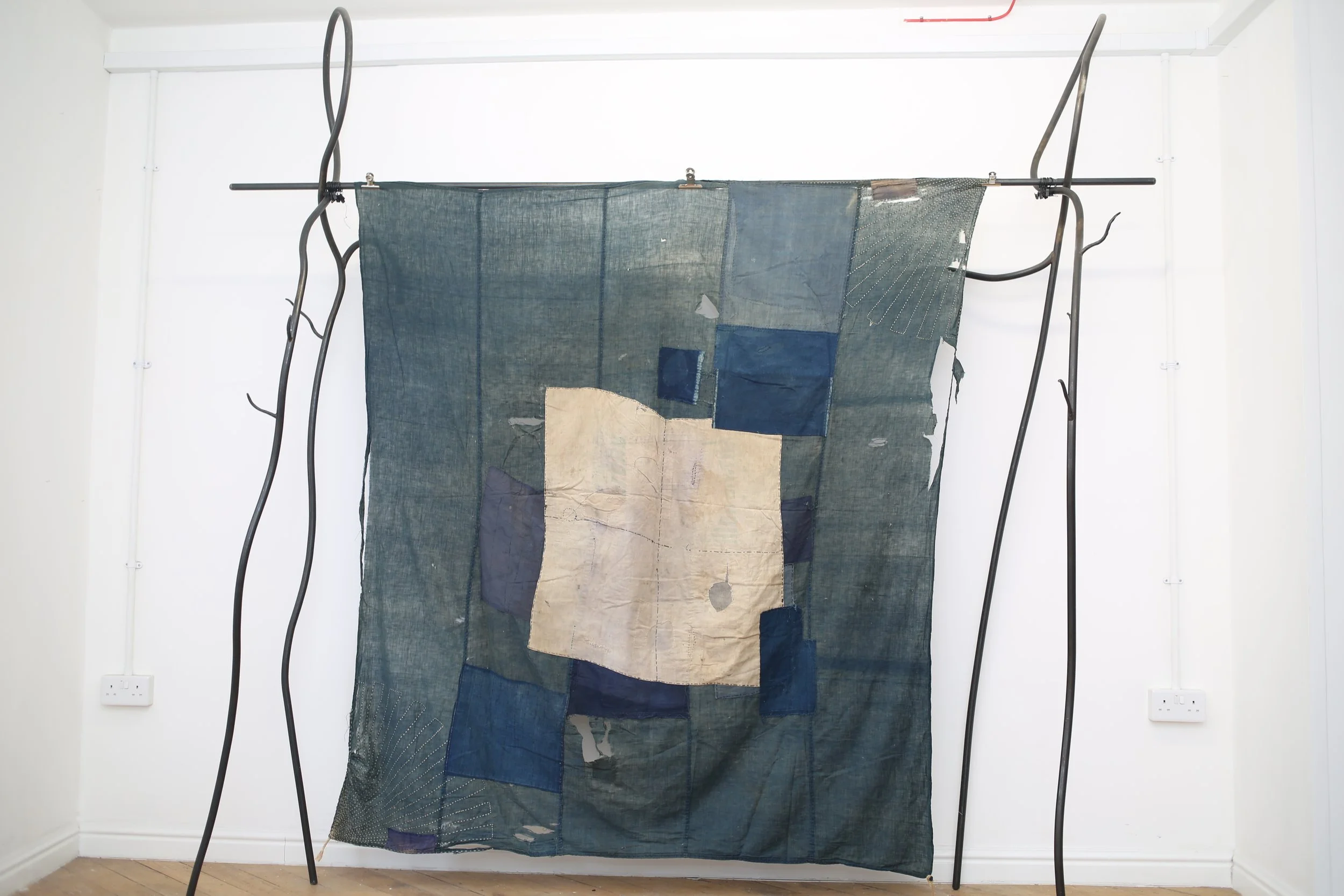 Indigo cotton Boro furokshiki