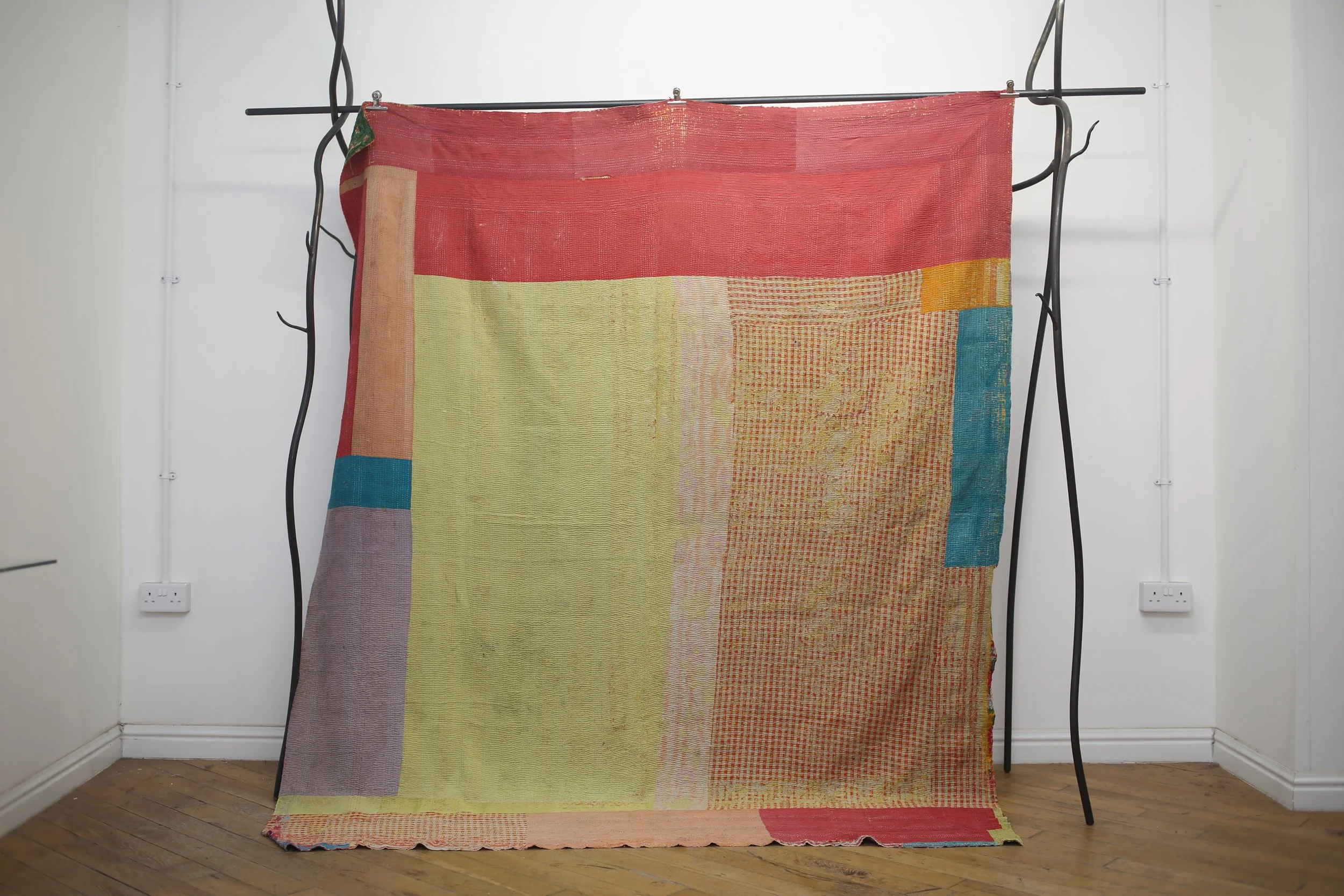 field of colours kantha quilt