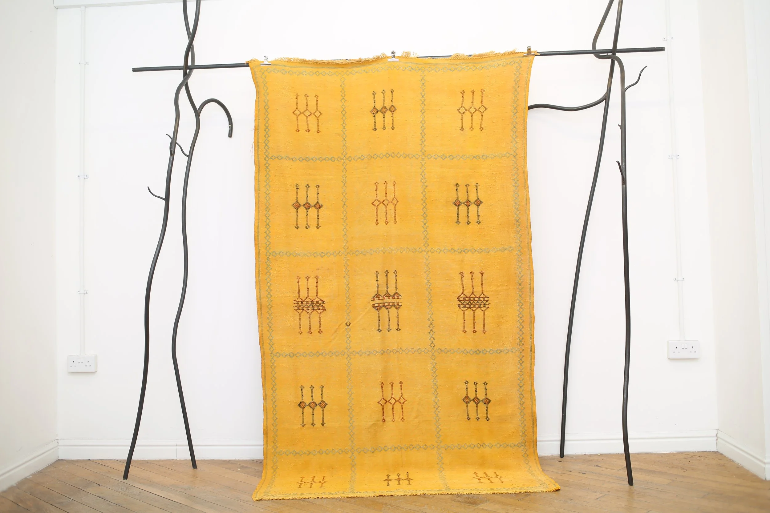 sunshine cactus silk kilim
