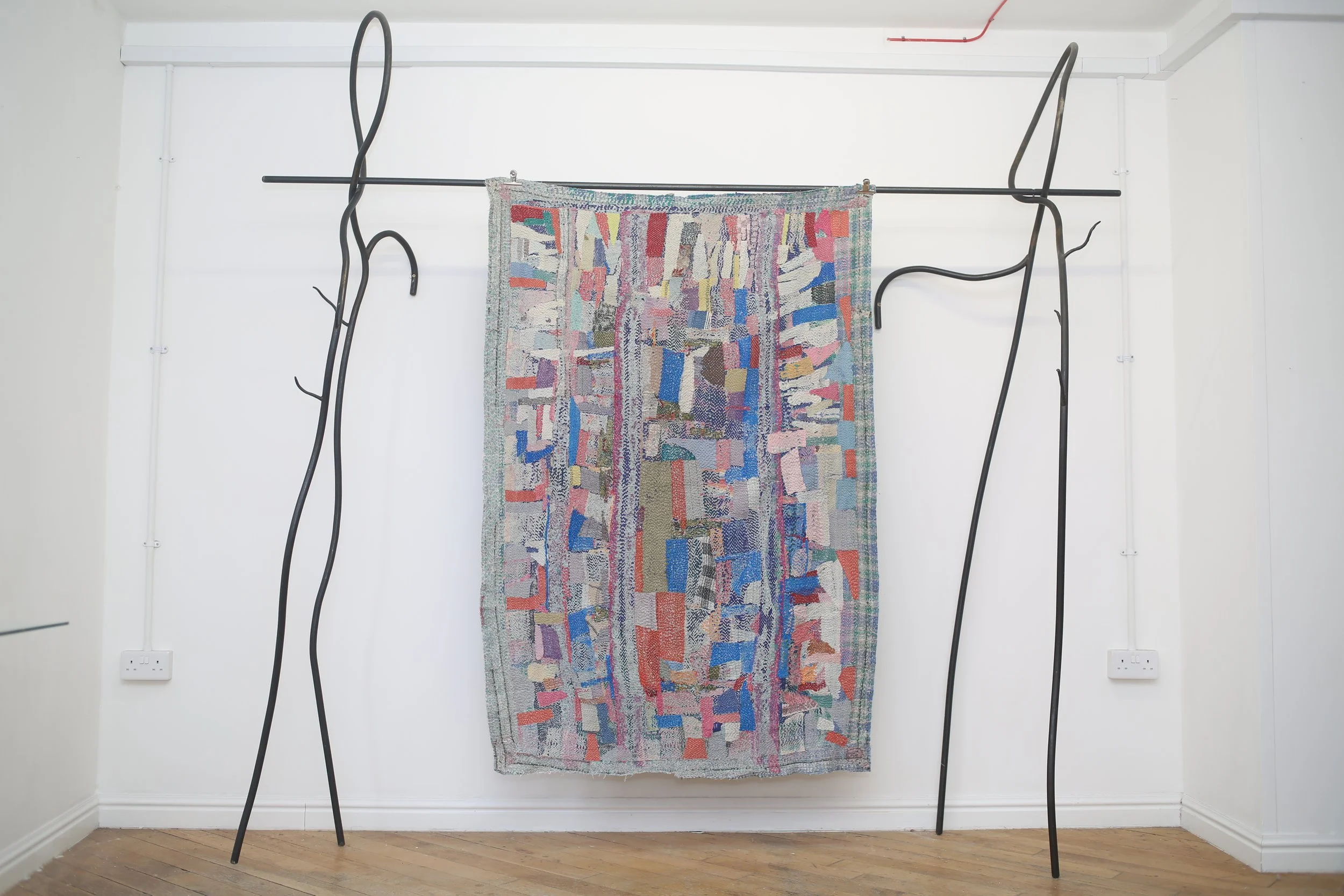 baby patched faded kantha quilt