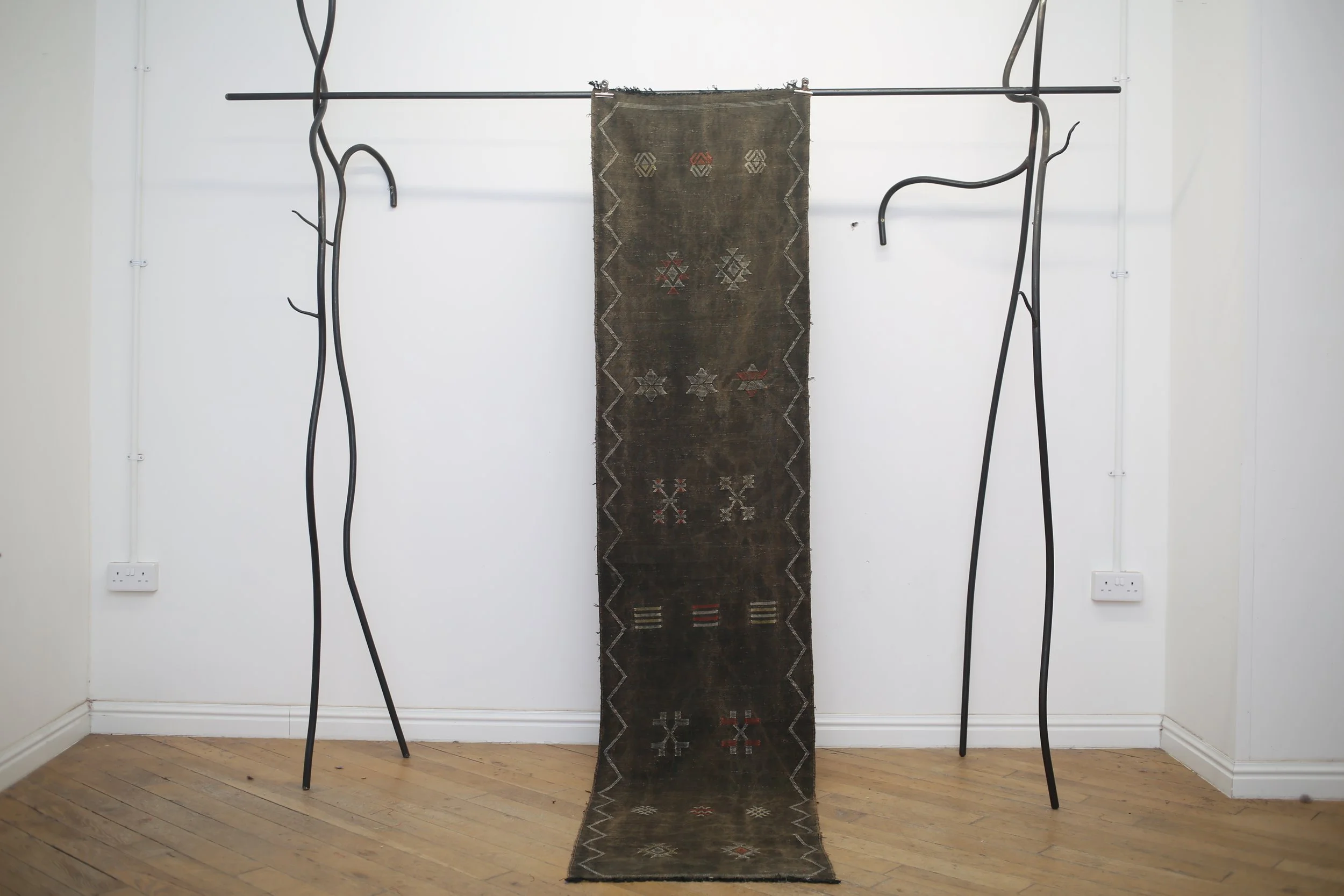 Moroccan cactus silk runner