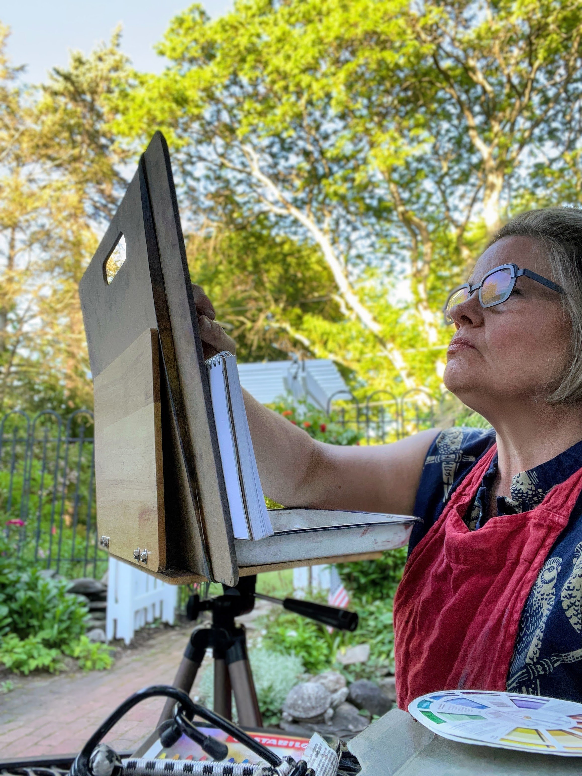 Deborah Conquest vocal coach plein air painting