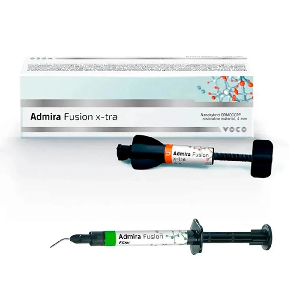 An image of dental composite syringes with Admira Fusion by VOCO