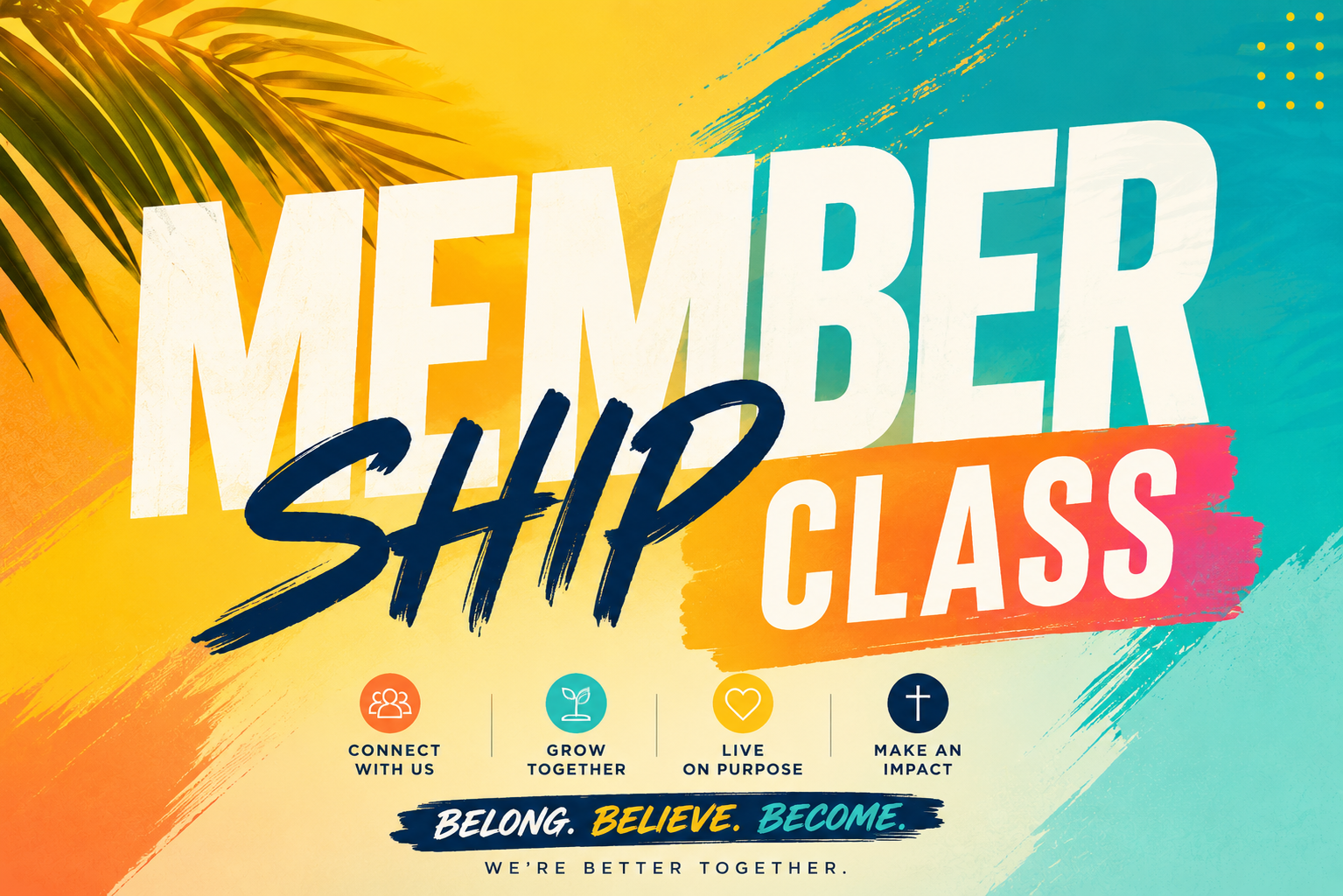 Membership Class every 1st Sunday @ 10am