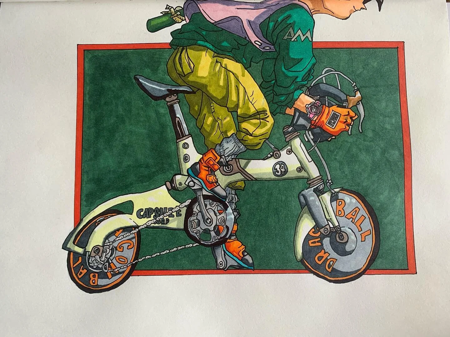 Had a lot of fun doing this drawing. Found a really cool dragon ball art twitter account that has some amazing toriyama works