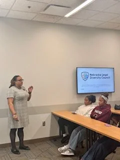 NLDC & partner, Creighton Law School host informational table and Breakout Session on Careers in the Law for the Omaha Public Schools Black Student Leadership Council African American Career Day, November 2025