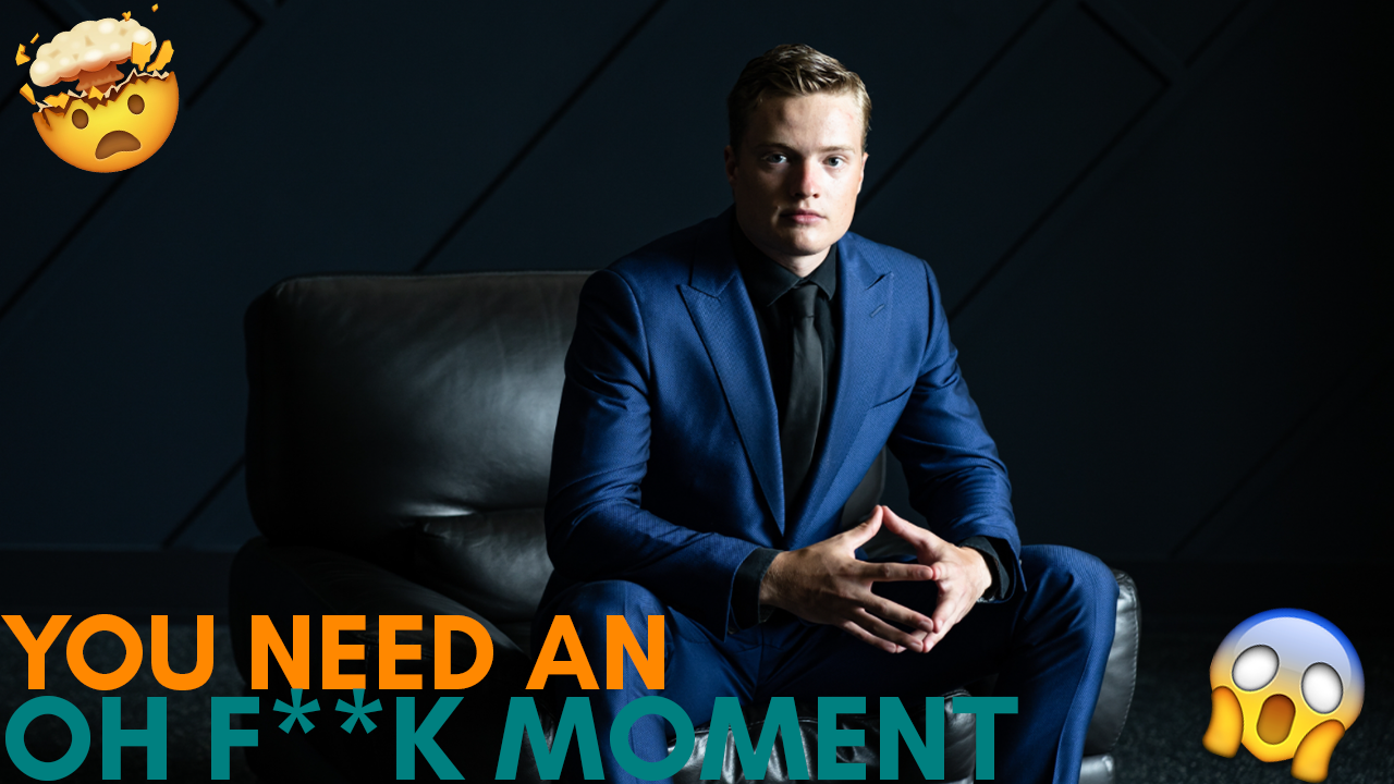 Making the decision to become The Online Millionaire - You need an oh fuck moment. Embrace the pressure. - Spencer Williams