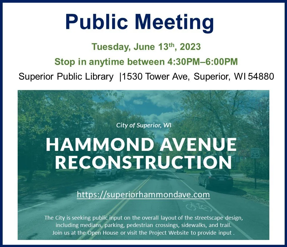 City of Superior Hammond Ave Reconstruction