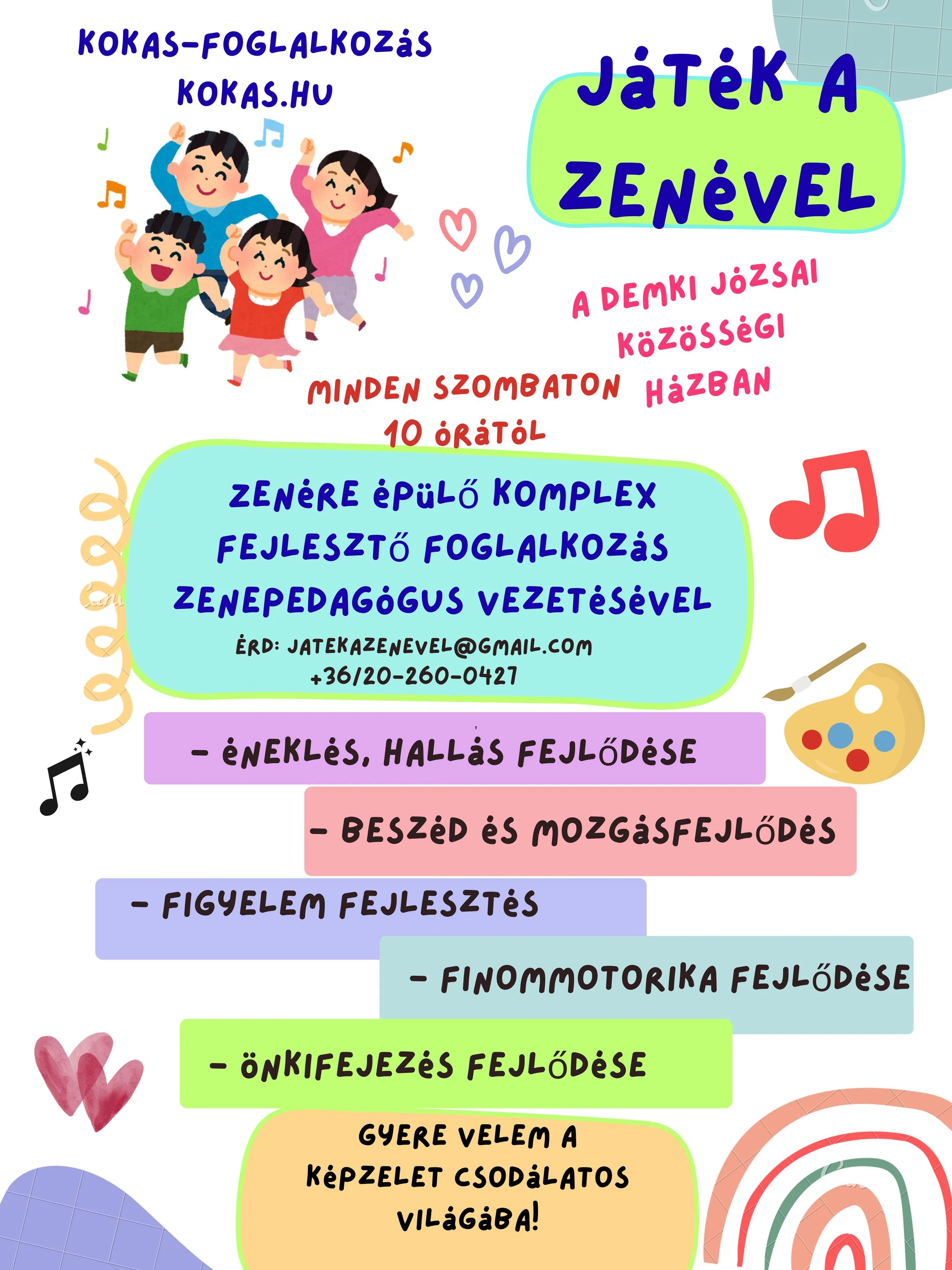 Kokas-gyerekfoglalkozás Debrecen-Józsán 