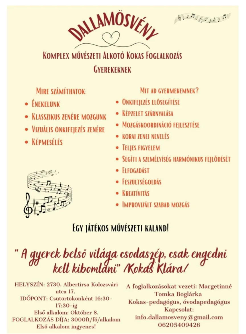 Albertirsai Kokas-foglalkozás gyerekeknek