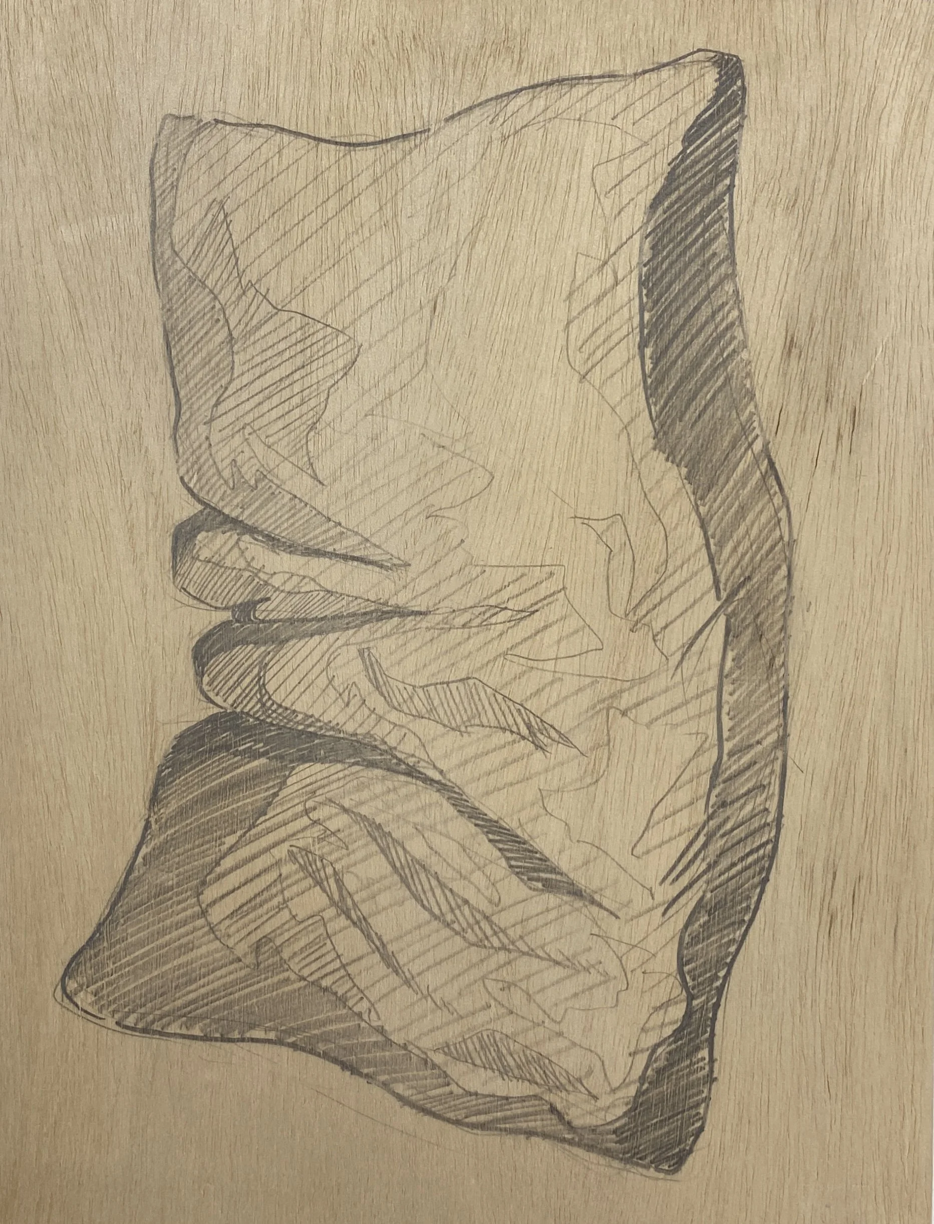  INDIES: Dreams  graphite on panel  9 × 12 in  2025 