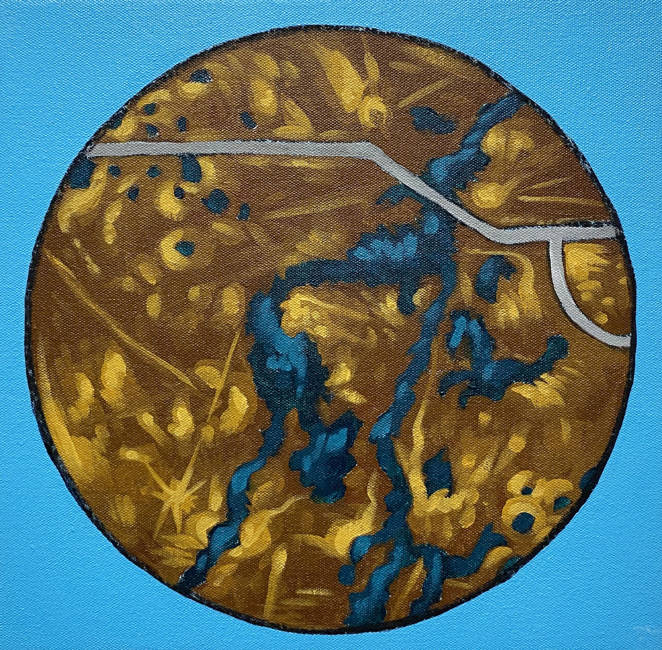  AFB 2  acrylic on canvas  15 × 15in   2025 