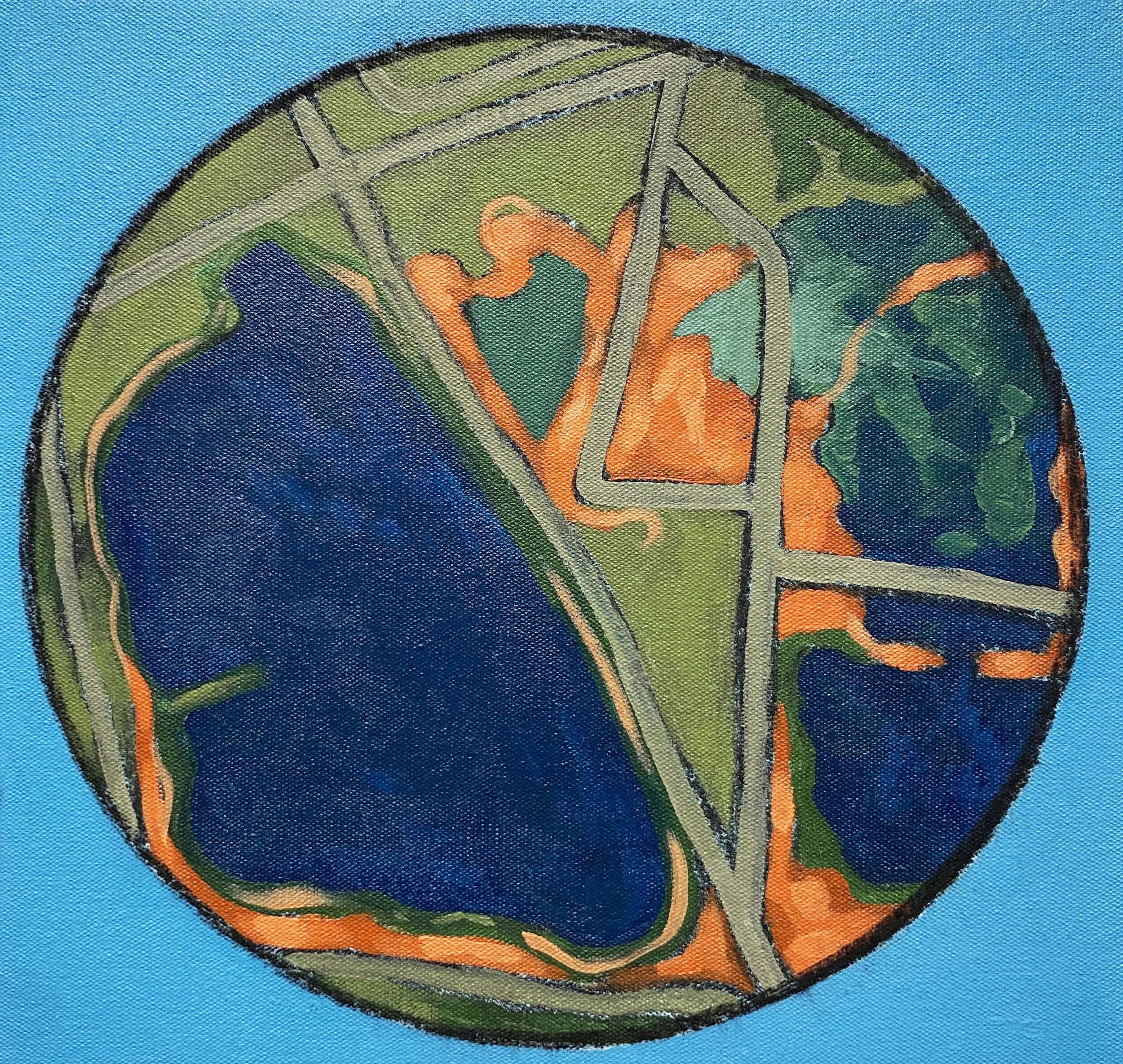  AFB 5  acrylic on canvas  15 × 15in   2025 
