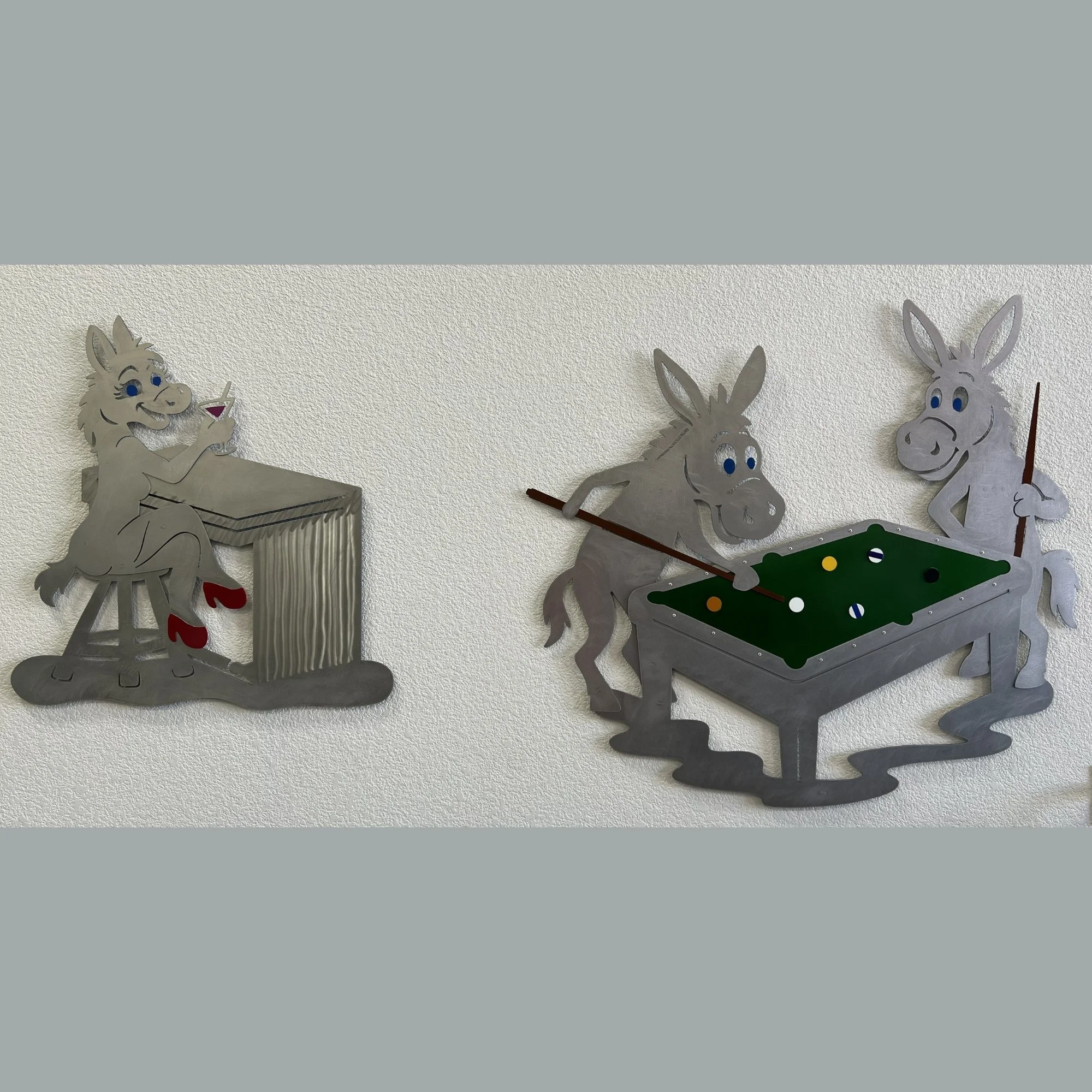 Desert Hustle – Donkey Billiards Wall Art Set